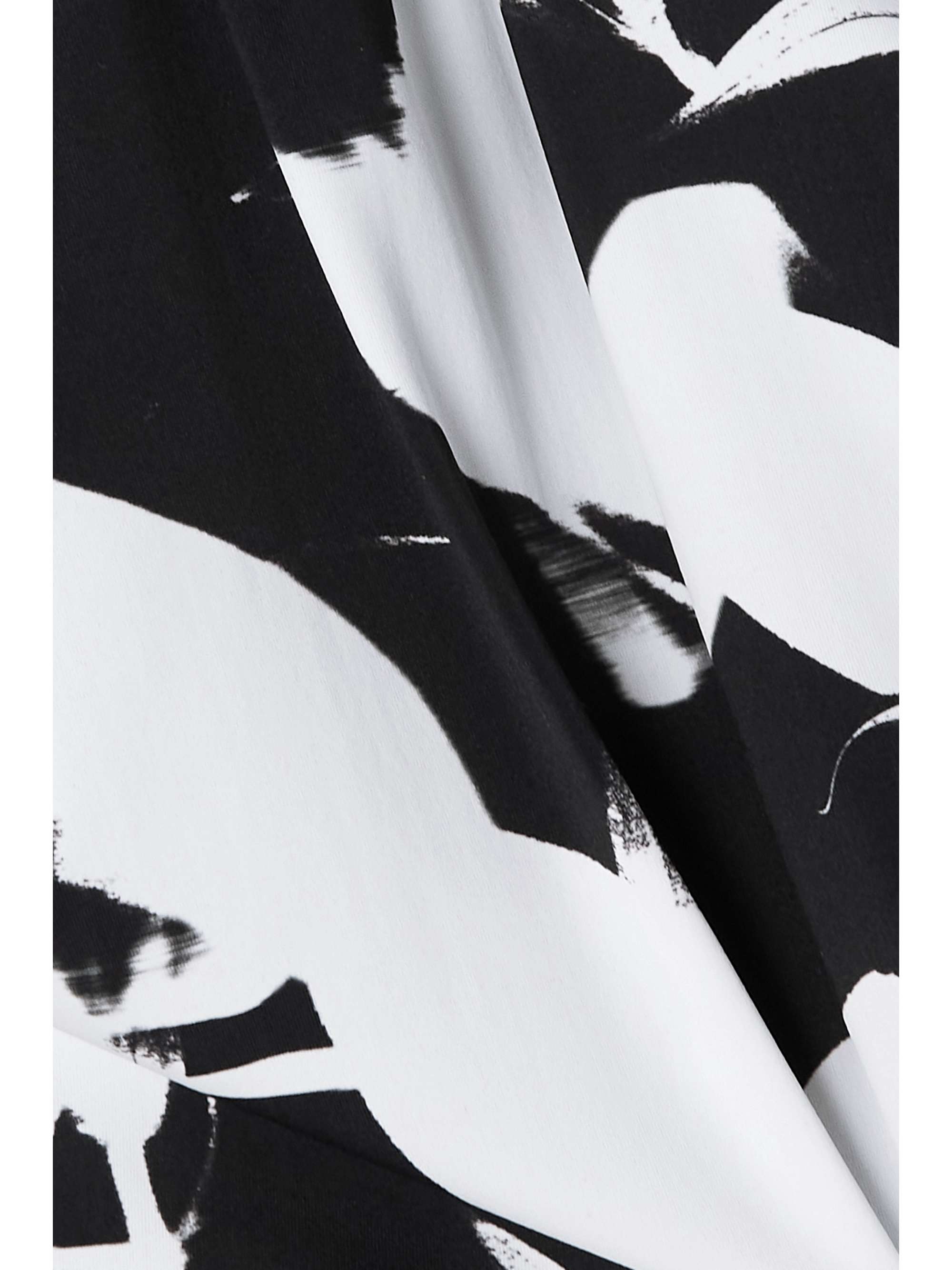 IOANNES Cutout printed stretch-jersey halterneck top