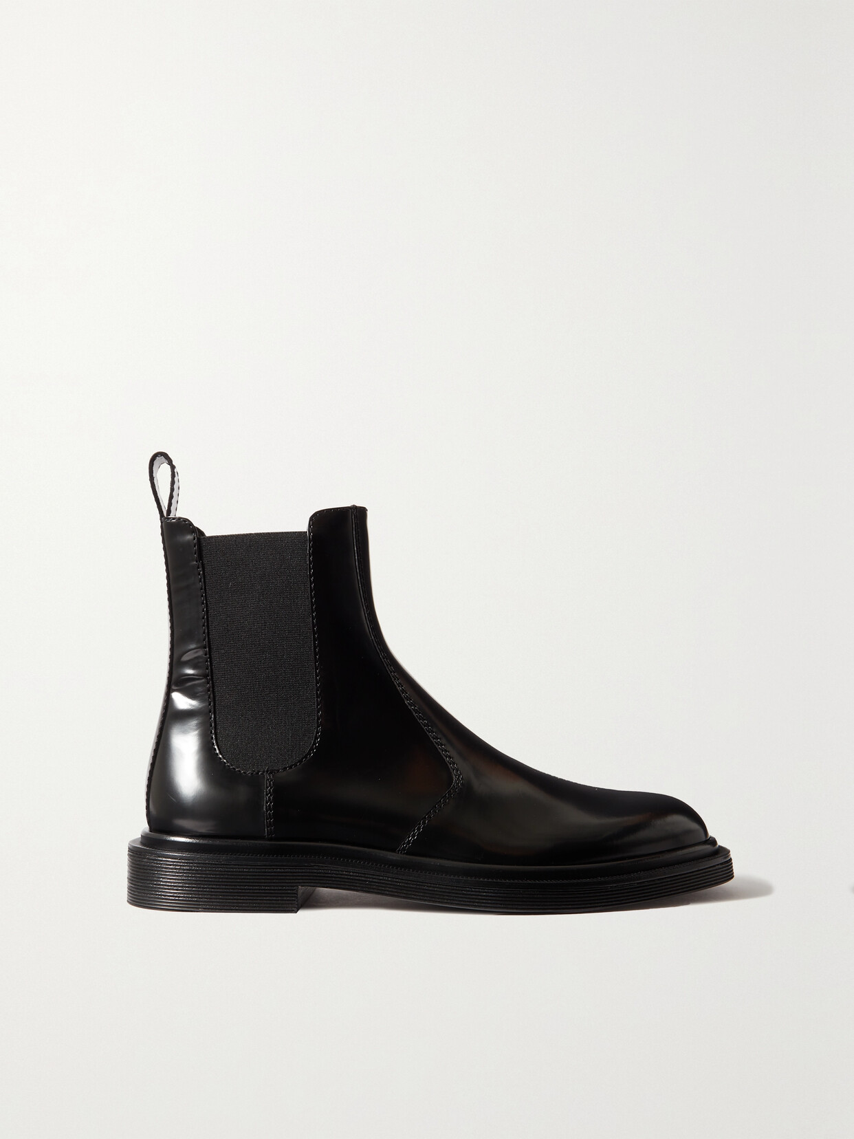 THE ROW RANGER GLOSSED-LEATHER CHELSEA BOOTS