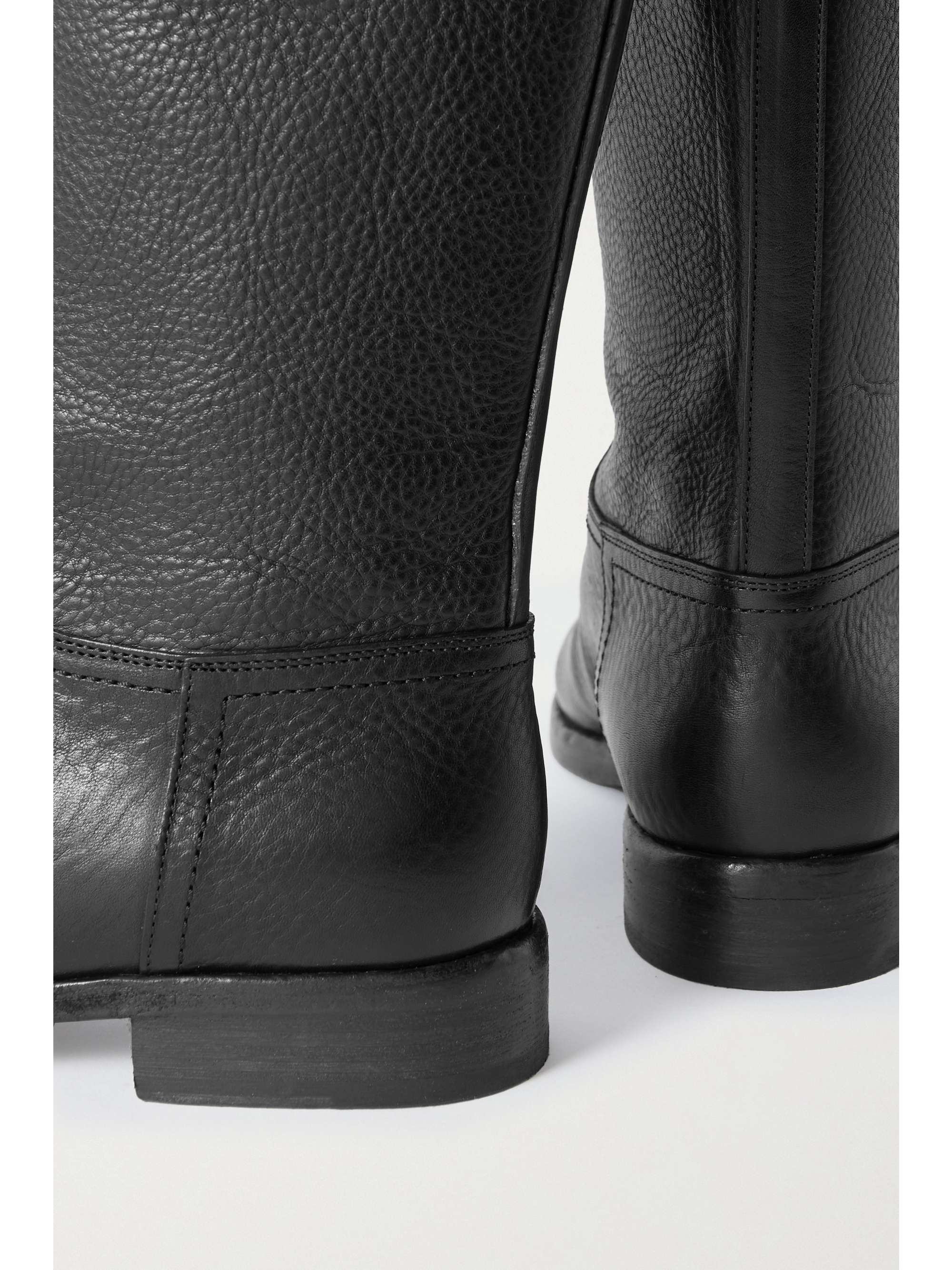 THE ROW Textured-leather boots