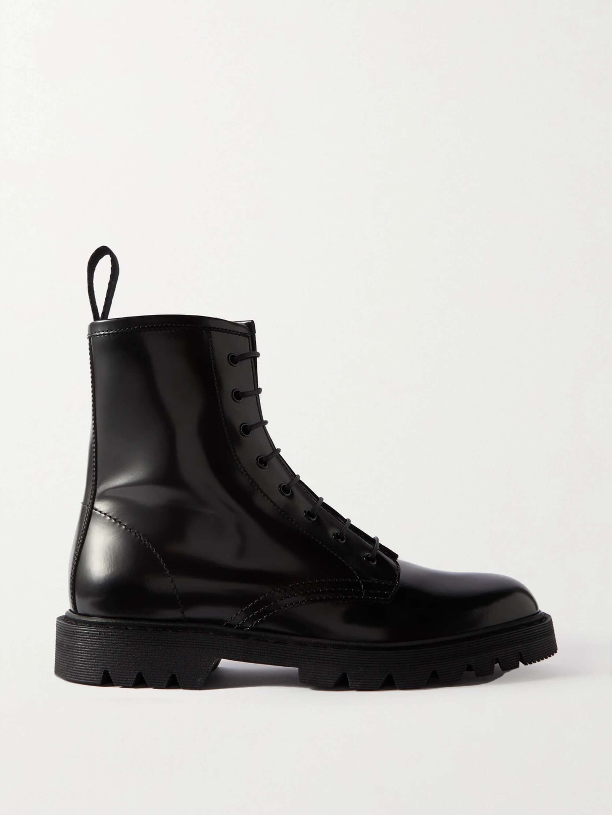 THE ROW Ranger レザー レースアップ アンクルブーツ | NET-A-PORTER