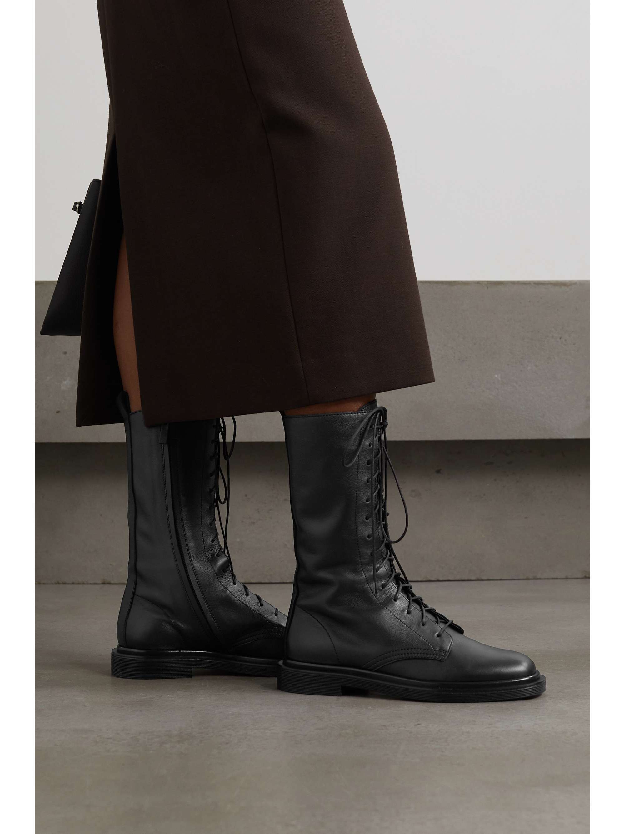 The Row - Ranger Lace-Up Leather Boots - Black - IT36.5 - Net A Porter