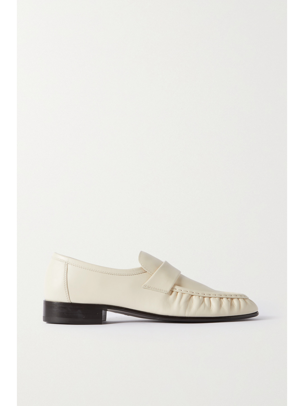 The Row - Leather Loafers - Cream