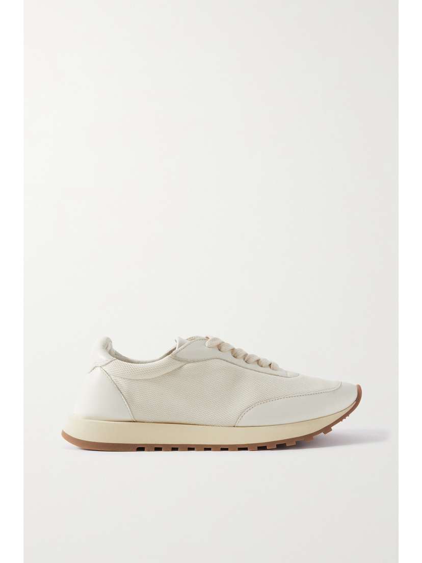 The Row Owen Runner Leather And Mesh Sneakers