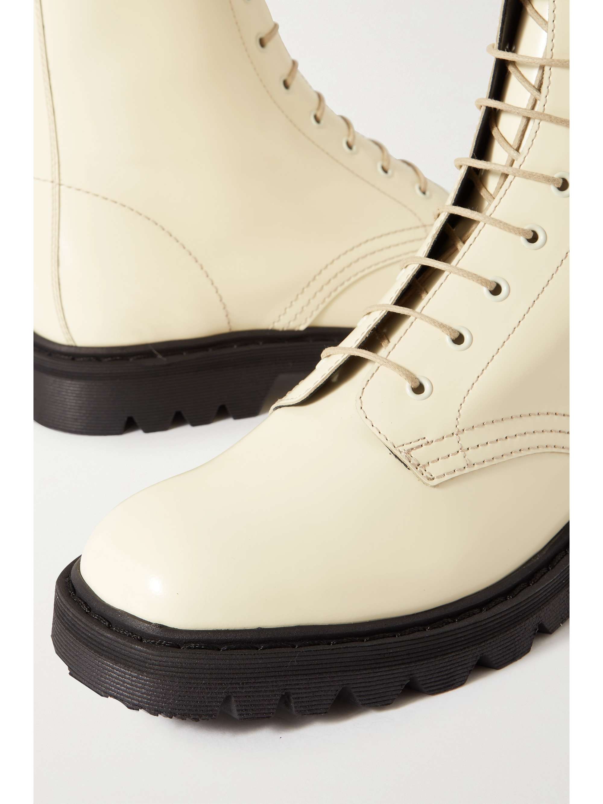 THE ROW Ranger lace-up leather ankle boots