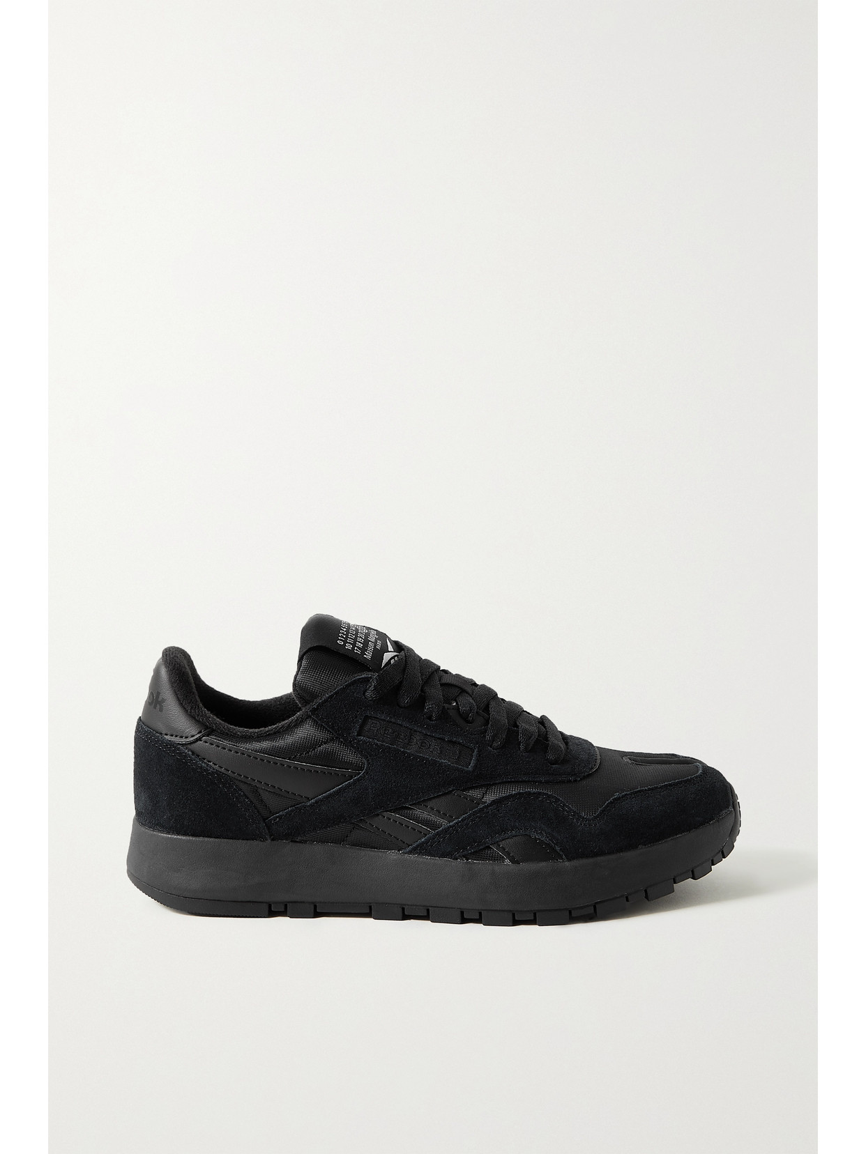 Reebok - + Maison Margiela Project 0 Shell, Suede And Leather Sneakers - Black