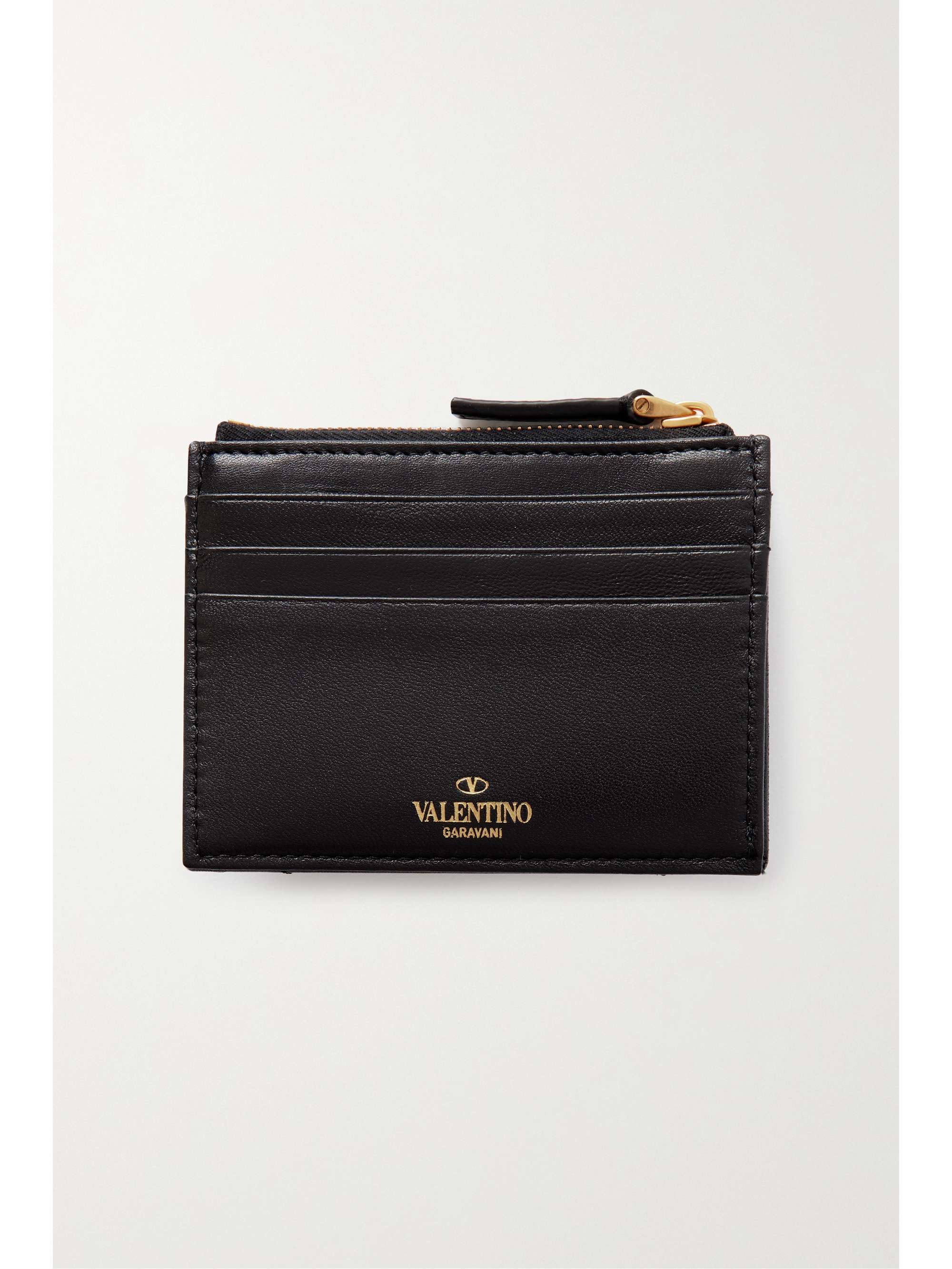 VALENTINO GARAVANI Valentino Garavani Roman Stud leather cardholder