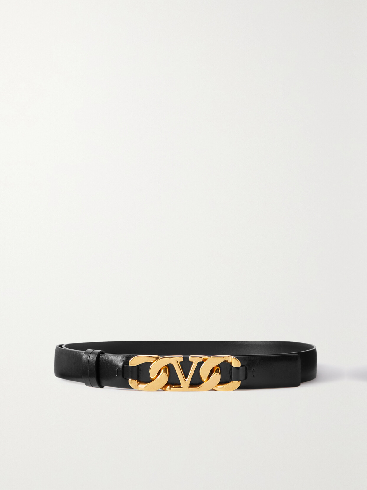 Valentino Garavani Vlogo Leather Belt
