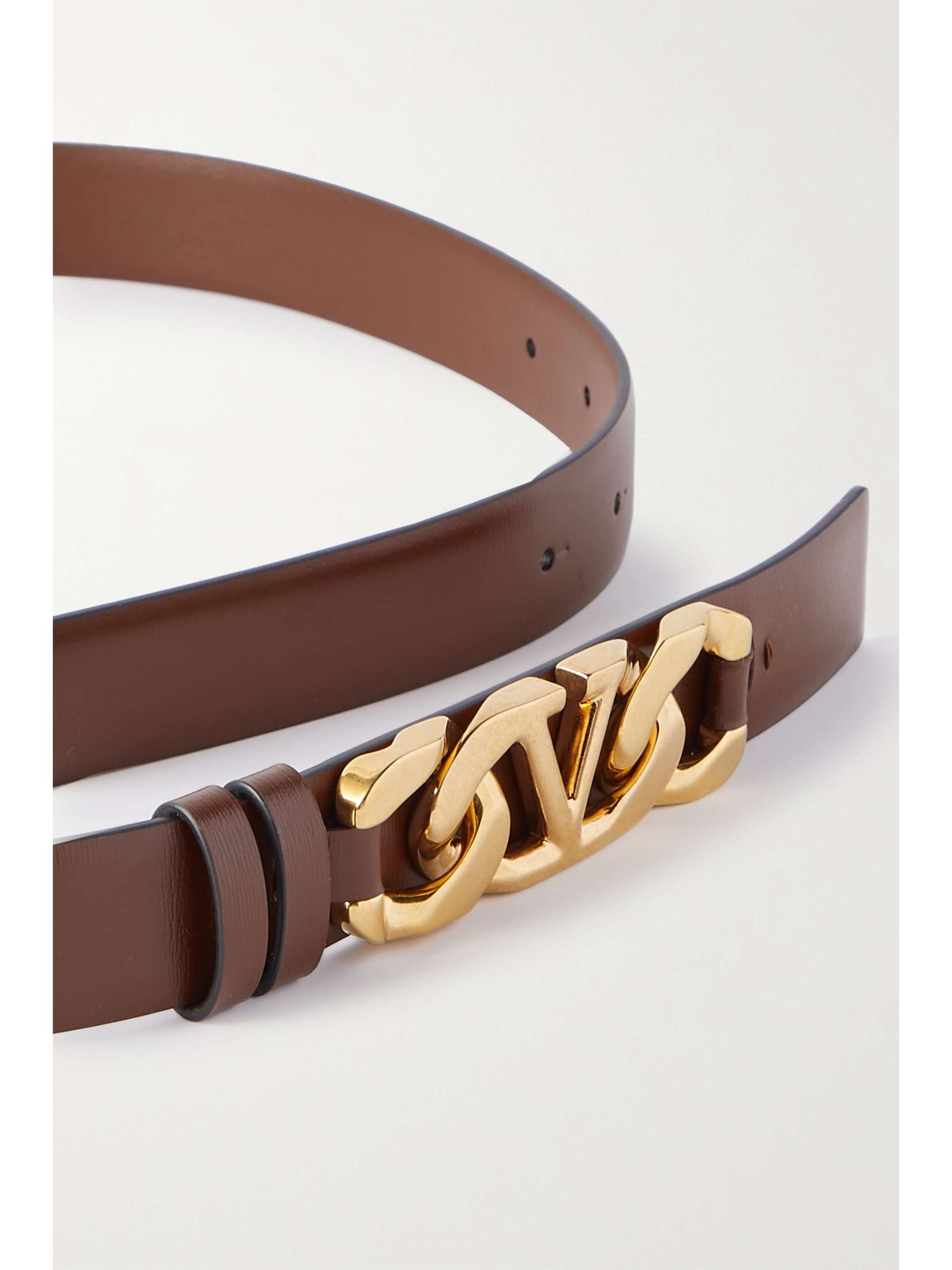 V Logo Embellished Chain Belt in Multicoloured - Valentino