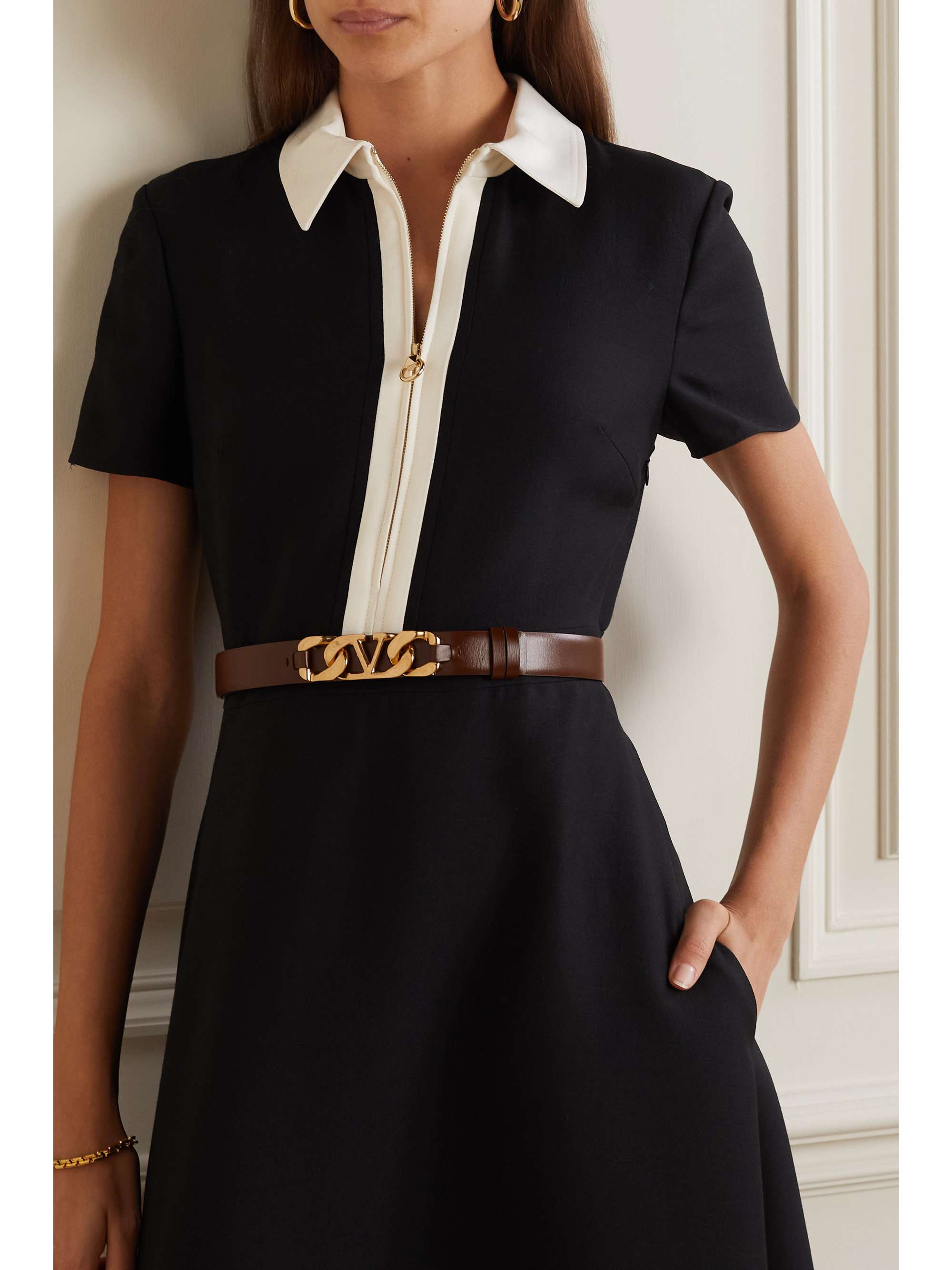 VALENTINO GARAVANI Valentino Garavani VLOGO leather belt