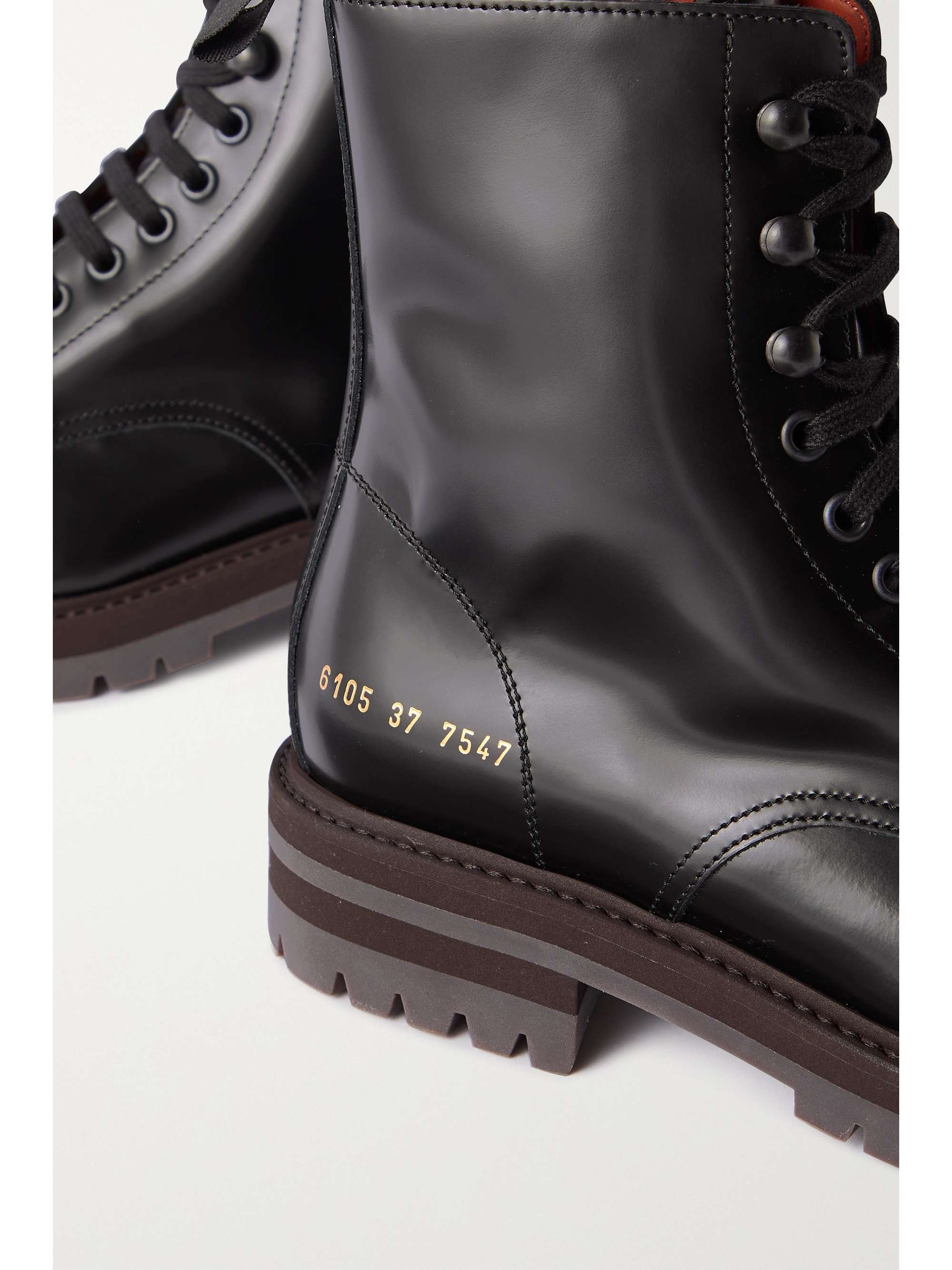 【新品未使用】 COMMON PROJECTS コモンプロジェクト コンバットブーツ レザーシューズ COMBAT BOOTS 2376 【39（約24.0cm）/BLACK】