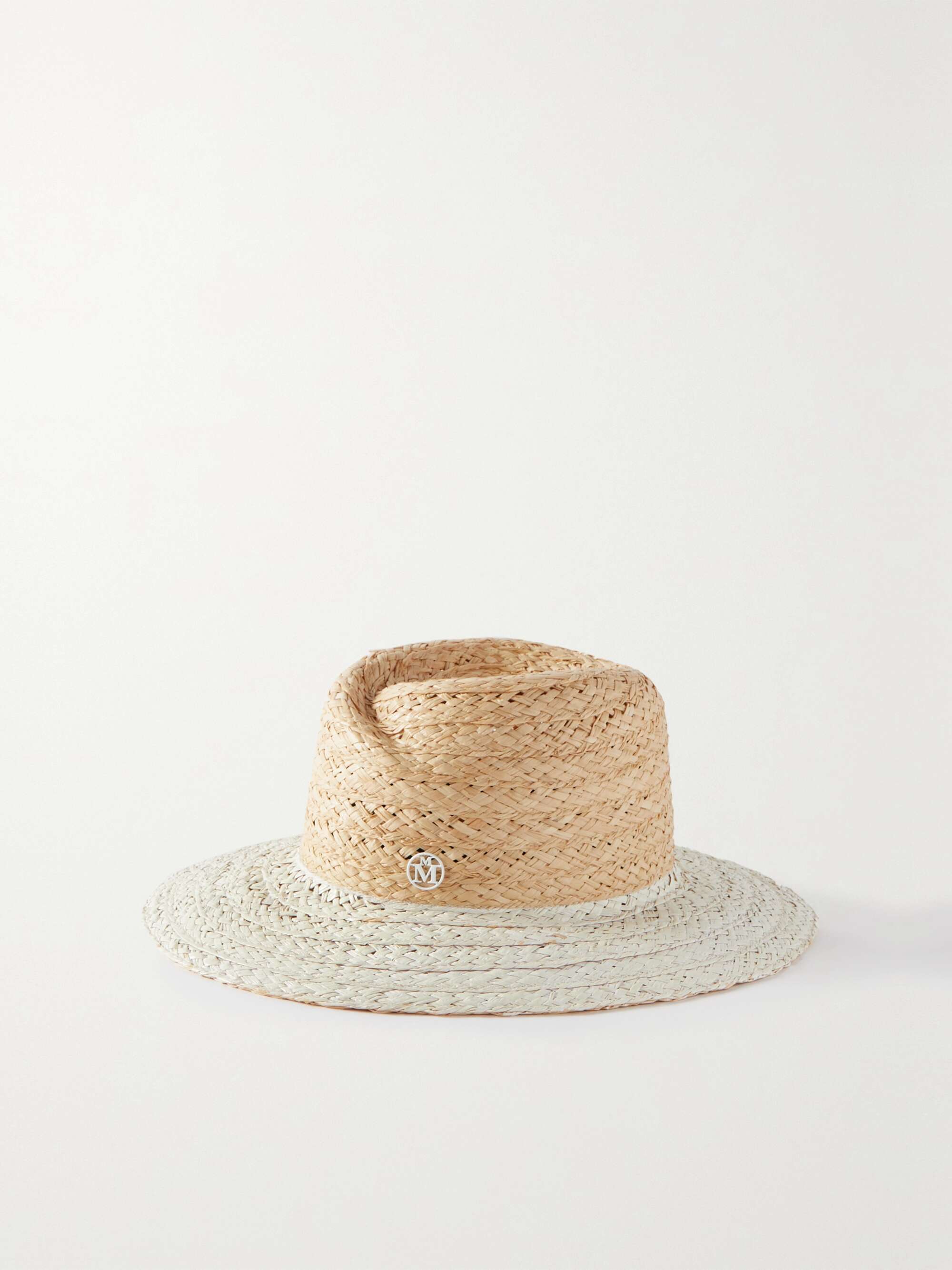 Sand Virginie painted raffia fedora 
