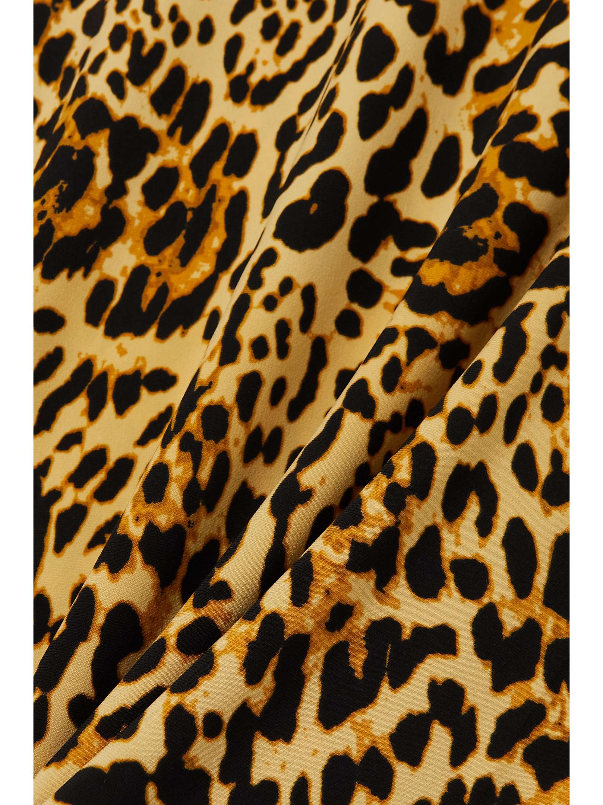 NORMA KAMALI Obie leopard-print stretch-jersey maxi dress