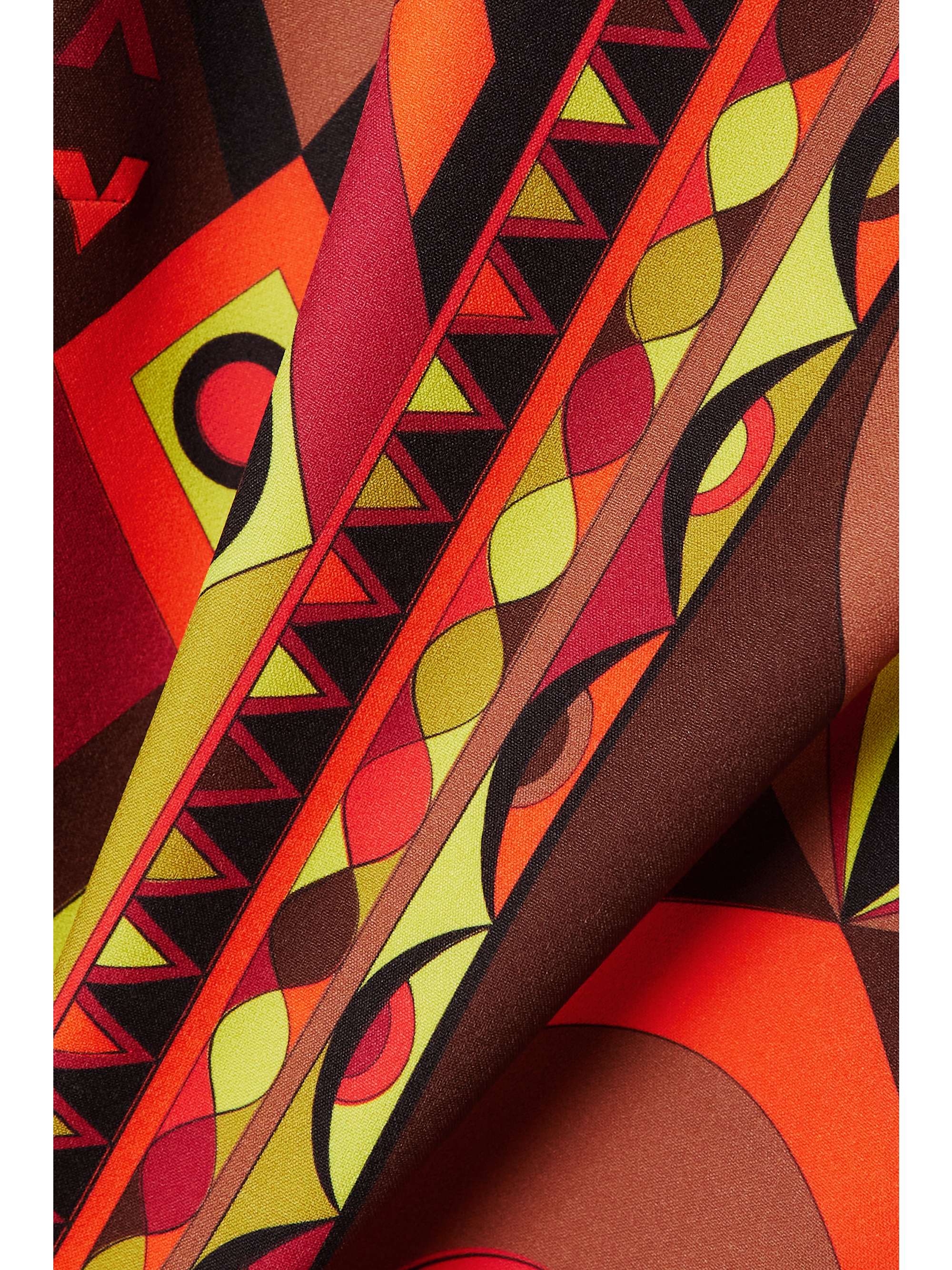 PUCCI 印花绉纱迷你连衣裙