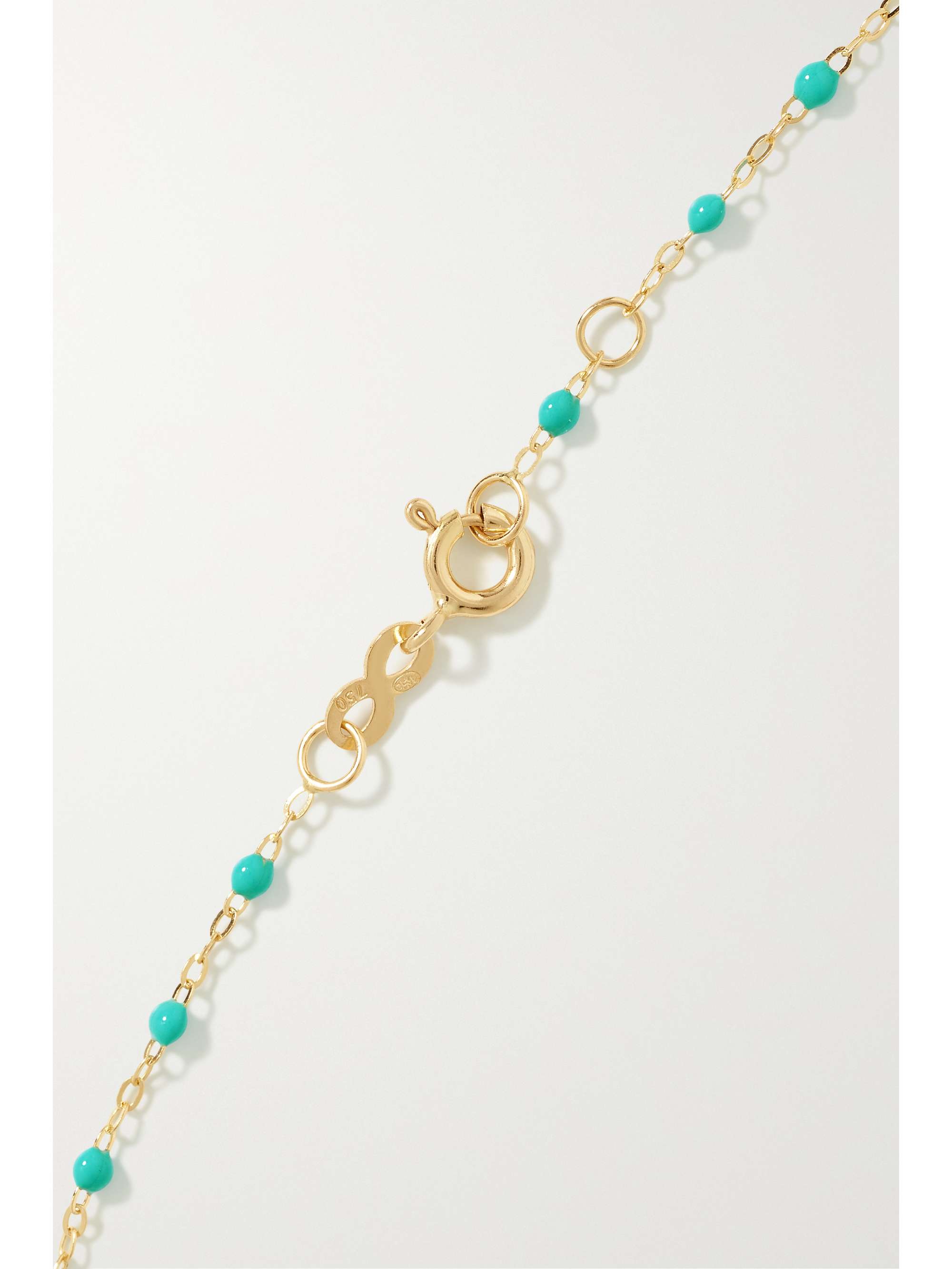 GIGI CLOZEAU Angelfish 18-karat gold and resin bracelet