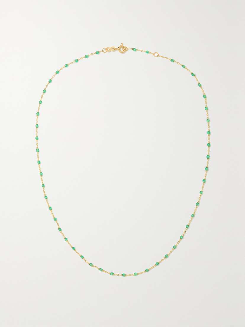 Gigi Clozeau Classic Gigi 18-karat Gold And Resin Necklace