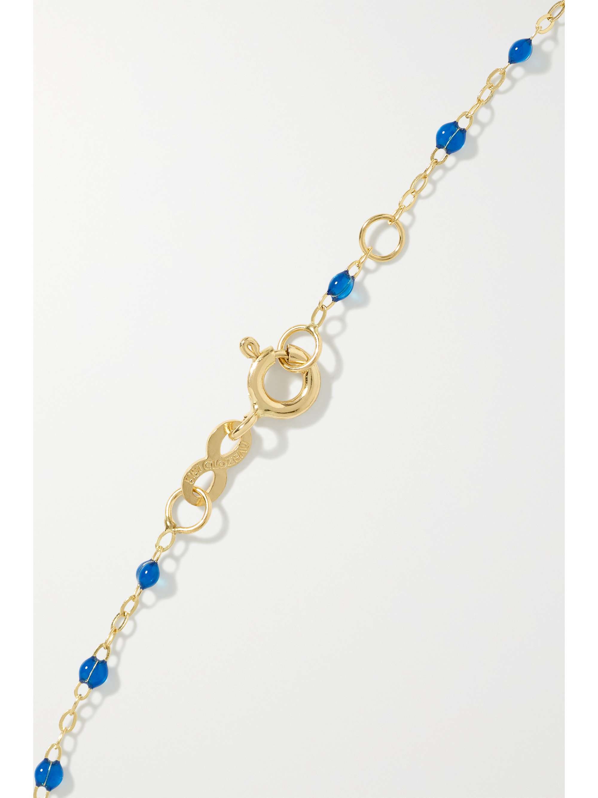 GIGI CLOZEAU Angelfish 18-karat gold and resin bracelet