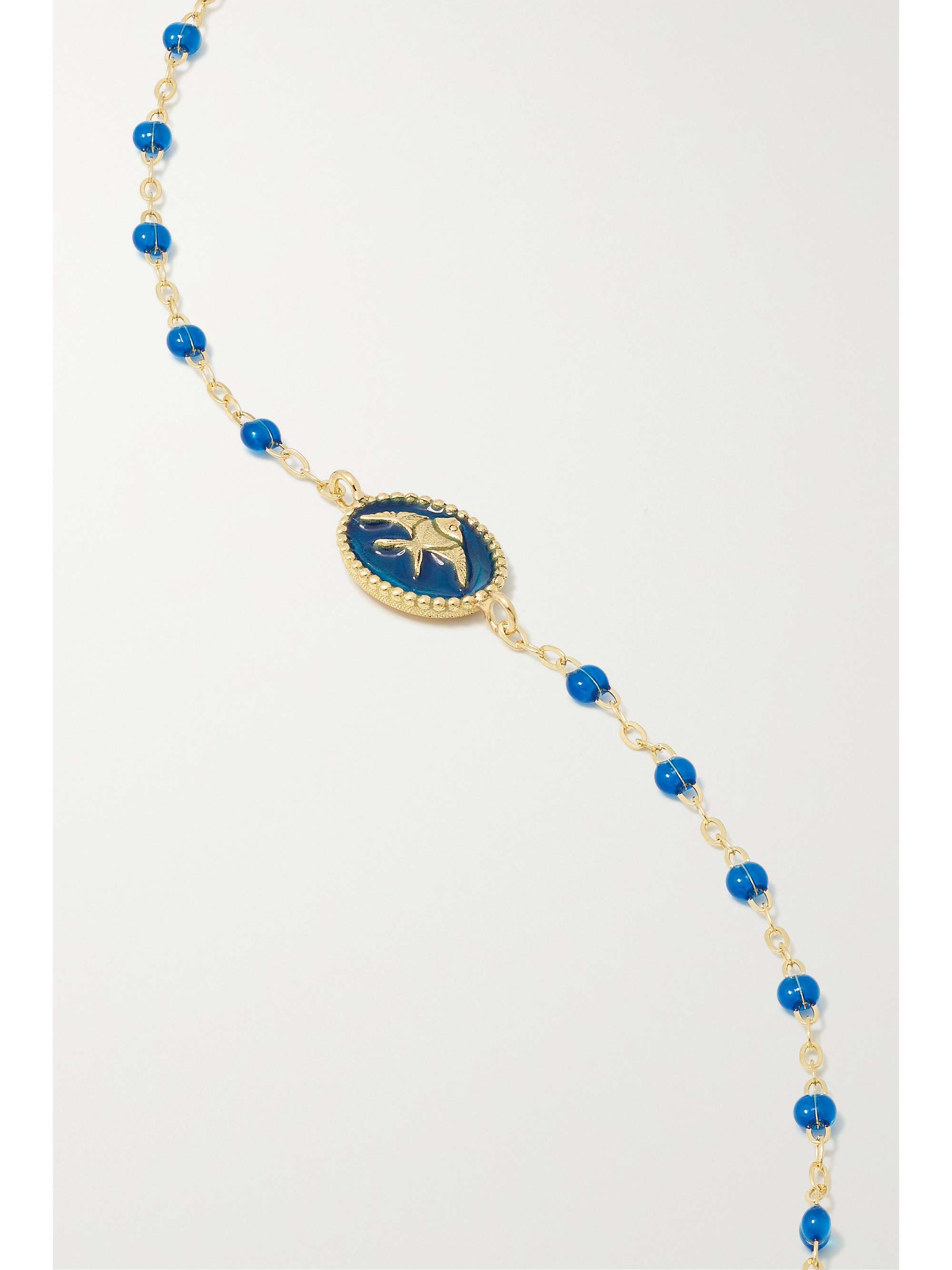 GIGI CLOZEAU Angelfish 18-karat gold and resin bracelet
