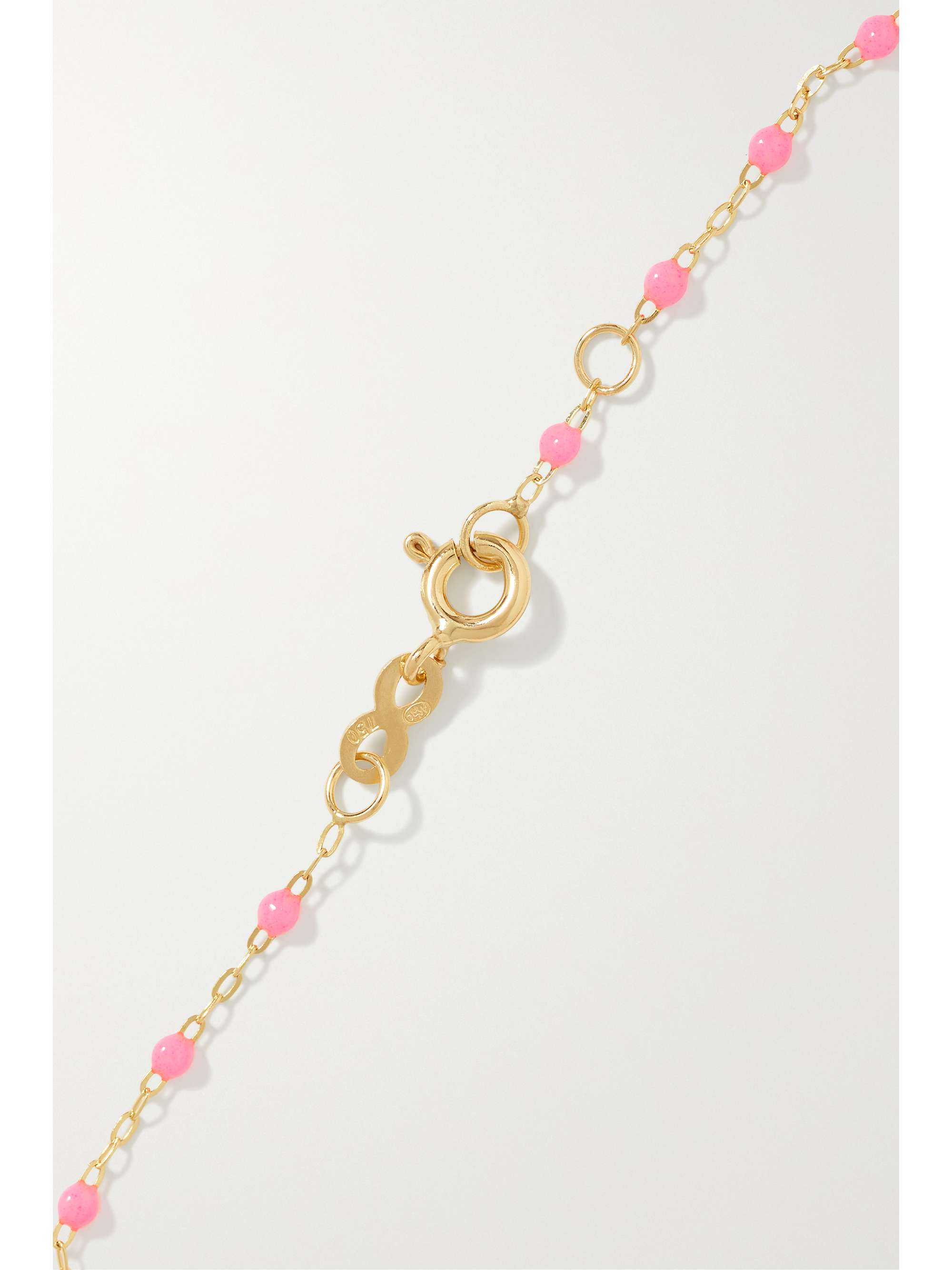 GIGI CLOZEAU Angelfish 18-karat gold and resin bracelet
