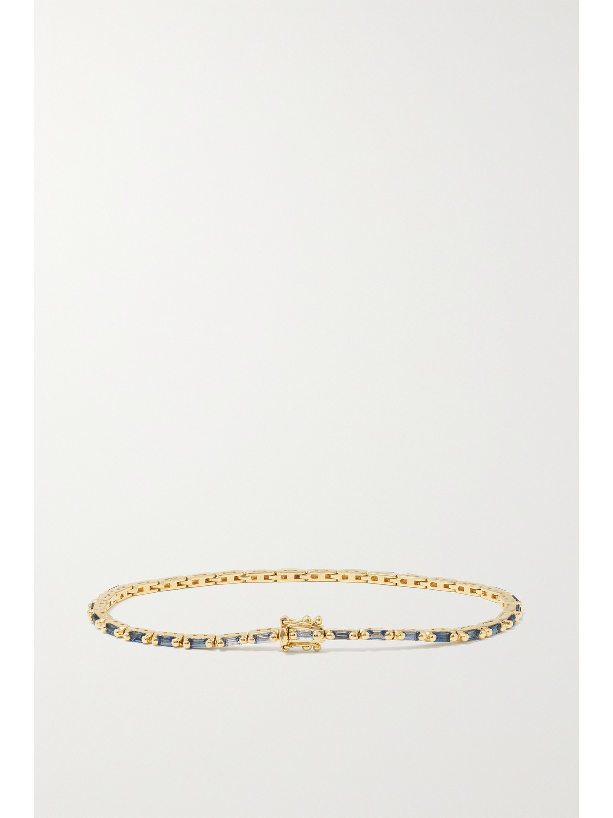 Suzanne Kalan 18-karat Gold Sapphire And Diamond Tennis Bracelet In Gold