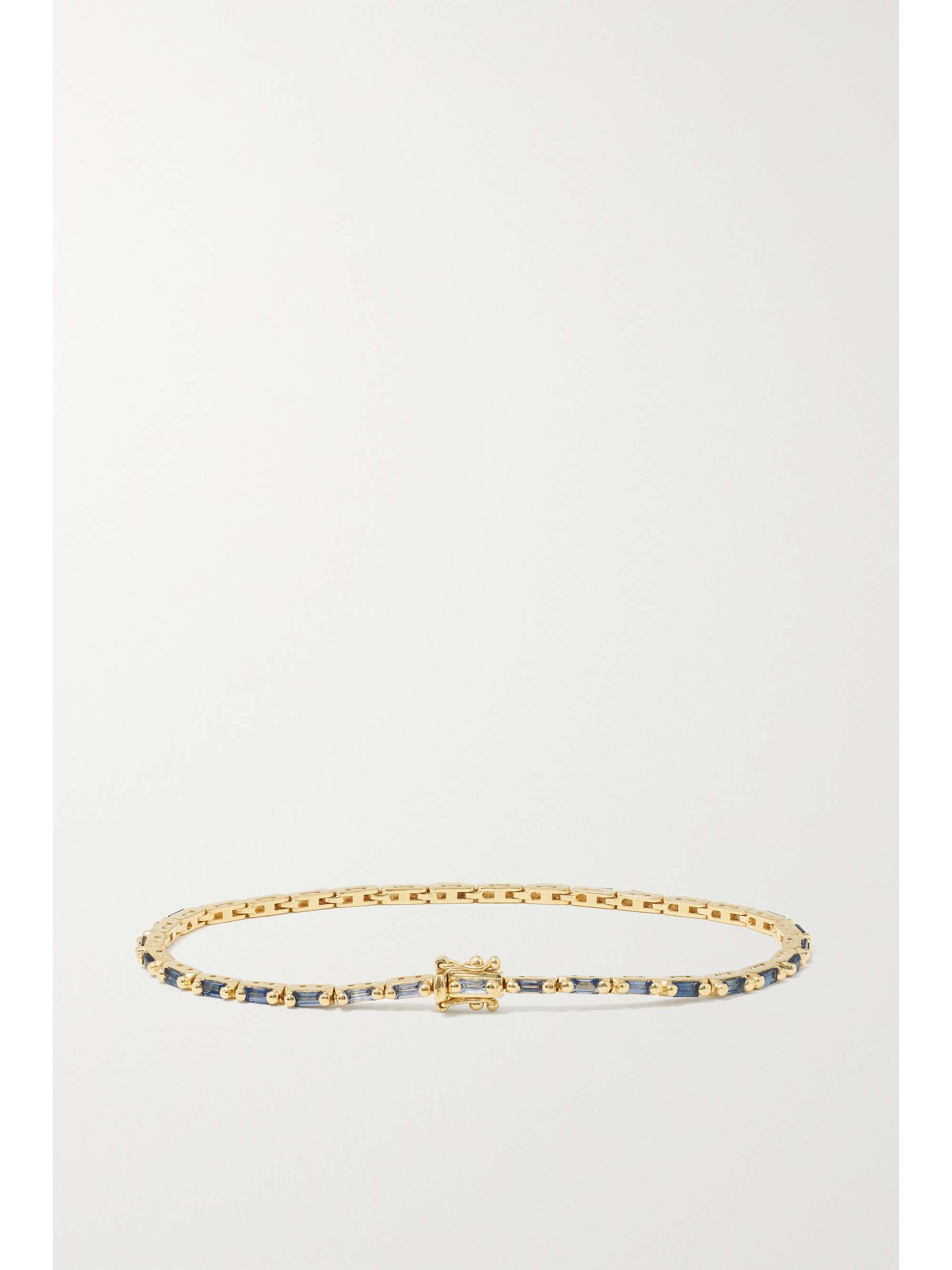 SUZANNE KALAN 18-karat gold emerald tennis bracelet