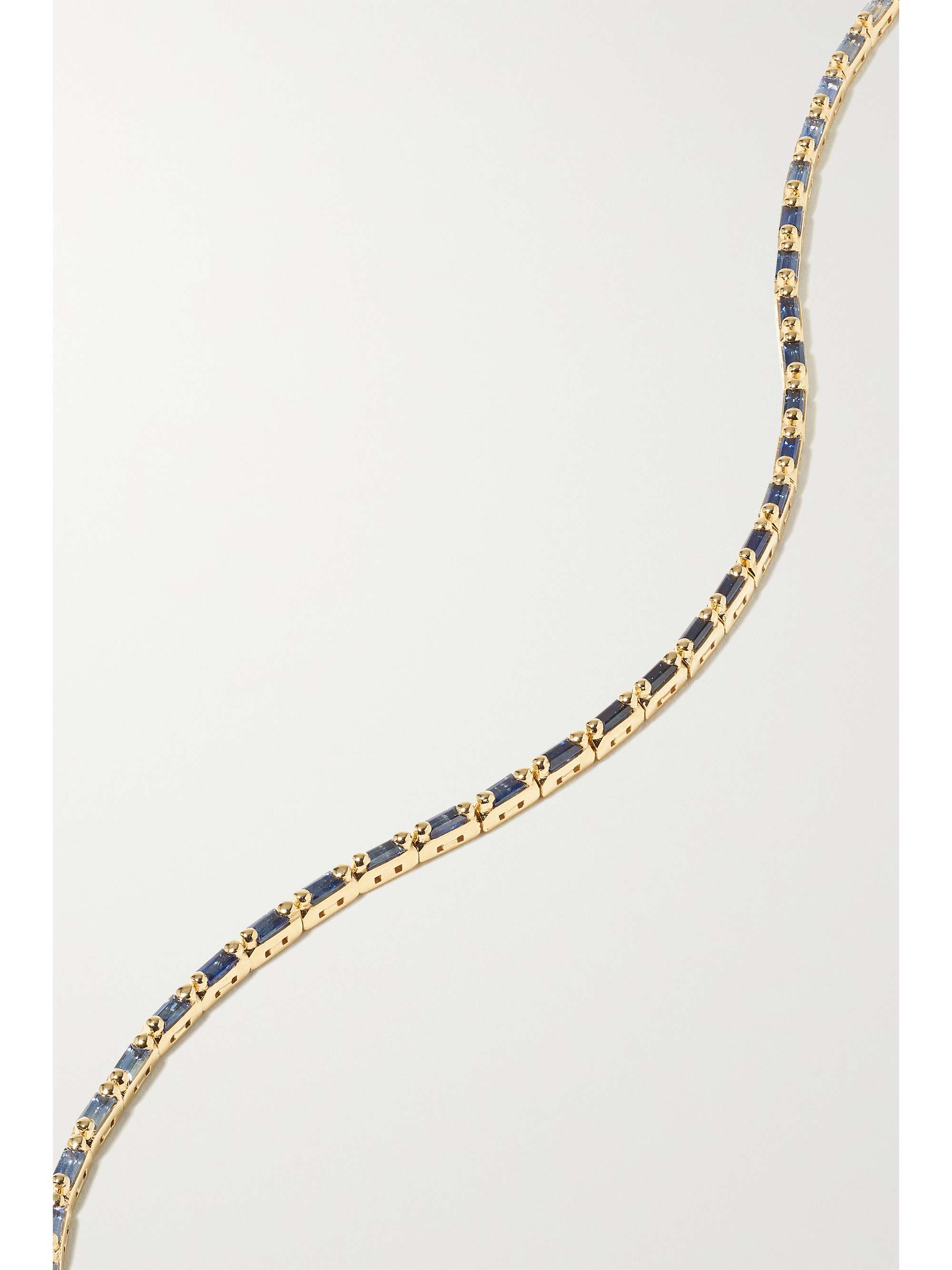 SUZANNE KALAN 18-karat gold emerald tennis bracelet