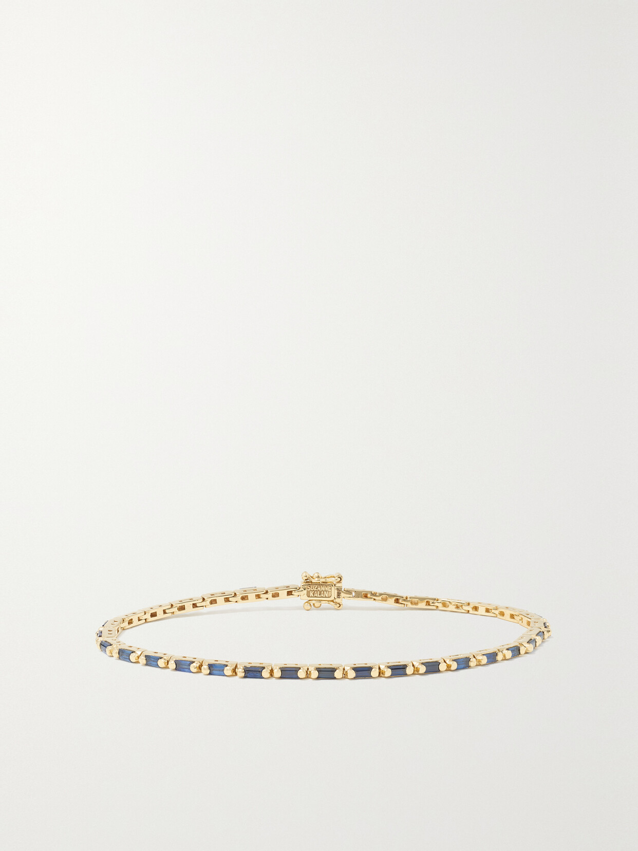 Suzanne Kalan 18-karat Gold Sapphire And Diamond Tennis Bracelet