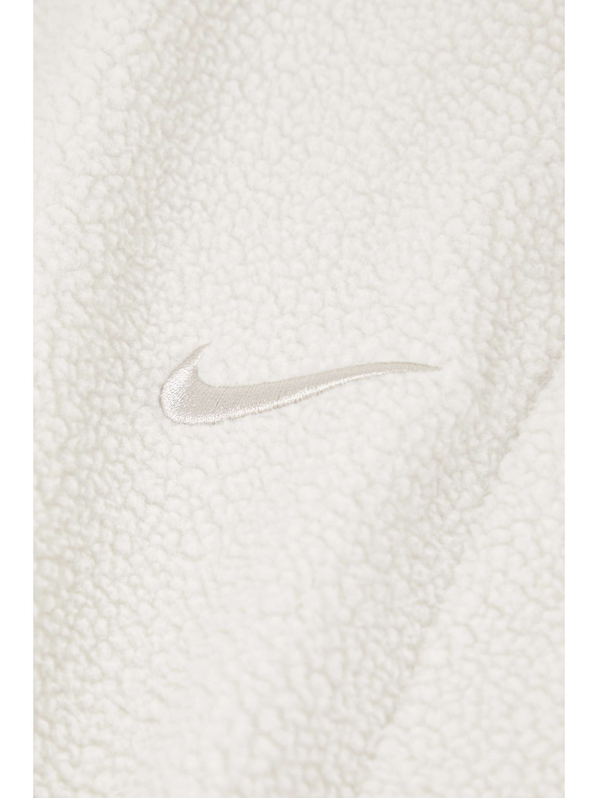 NIKE Embroidered faux shearling sweatpants