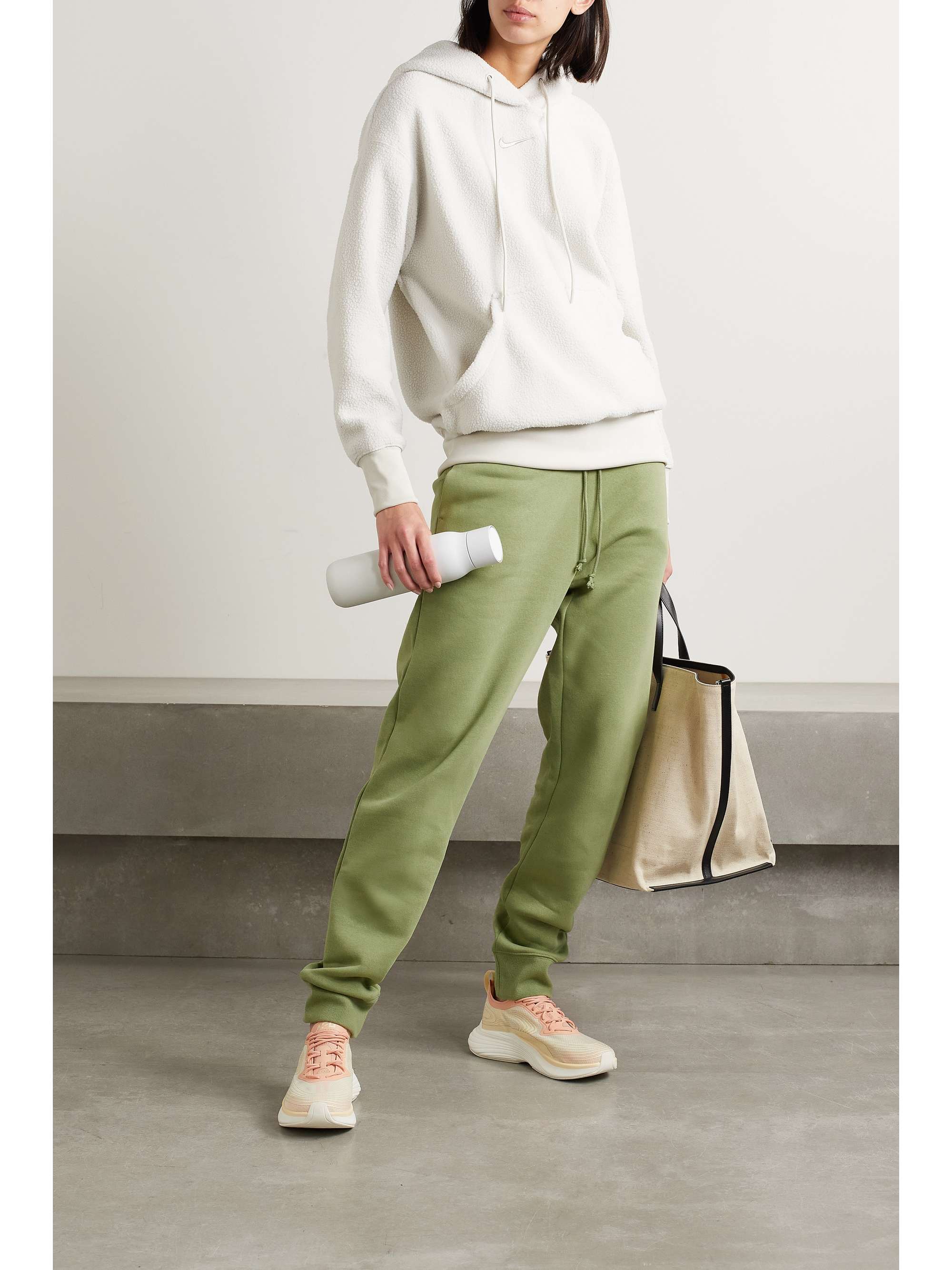 NIKE Phoenix cotton-blend jersey track pants