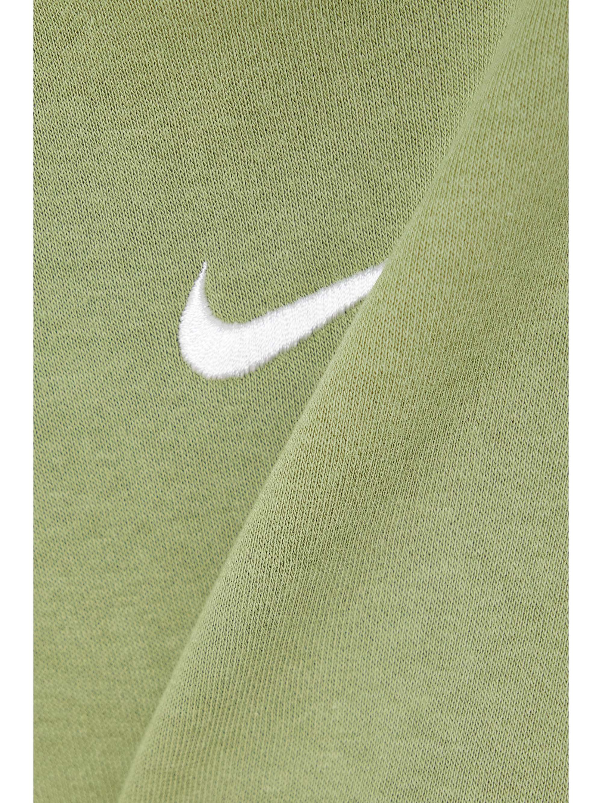 NIKE Embroidered cotton-blend jersey sweatshirt