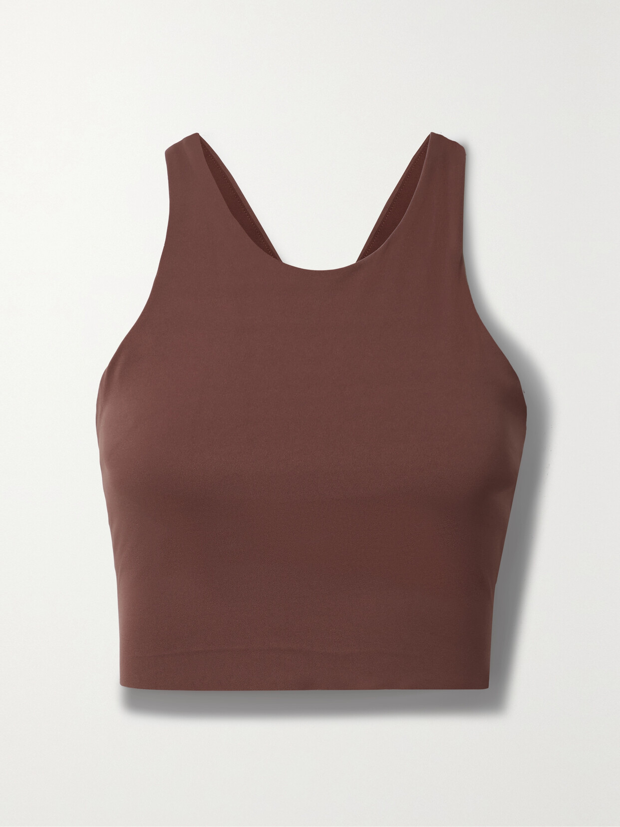 Nike - Yoga Luxe Cropped Dri-fit Tank - Brown