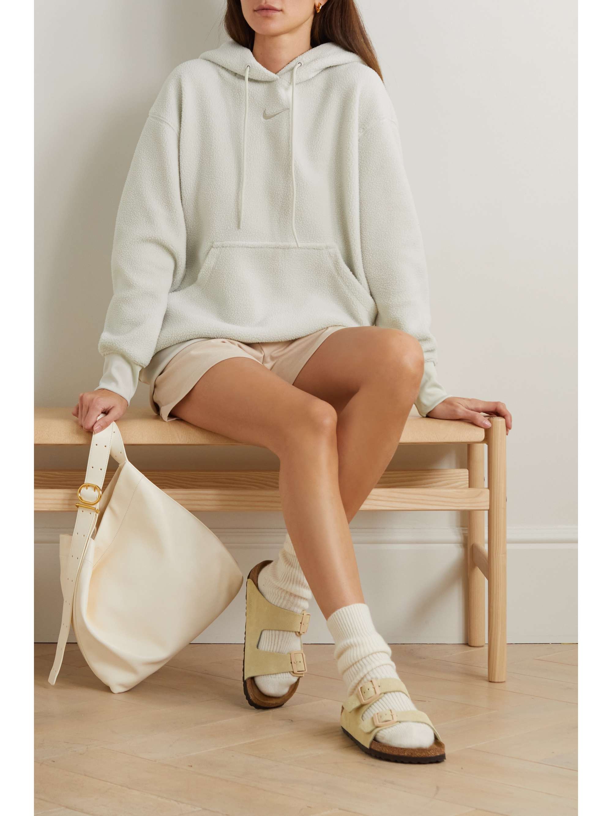 NIKE Embroidered fleece hoodie