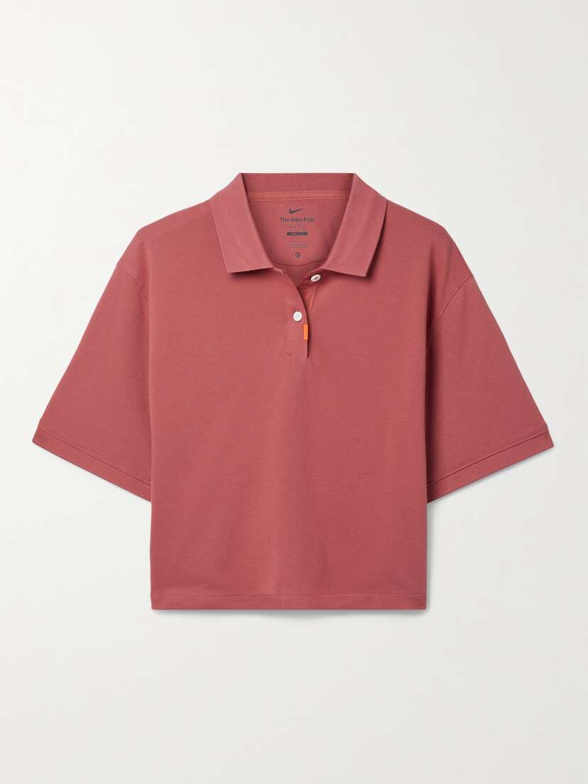 Nike Cropped Dri-fit Cotton-blend Piqué Polo Shirt -  - xx large