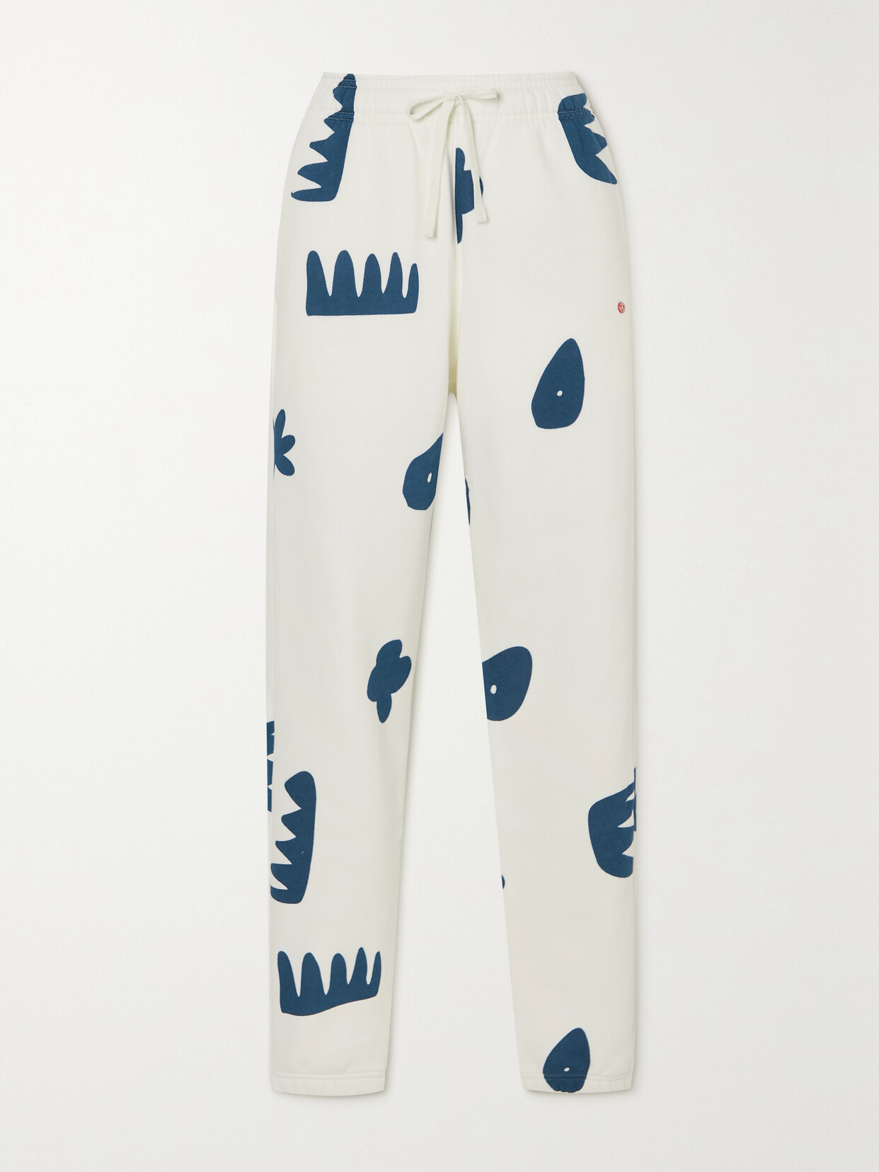 Nike - Printed Cotton-blend Jersey Track Pants - Off-white