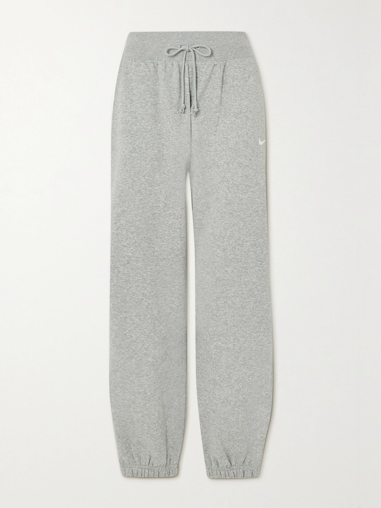 Nike Cotton-blend Jersey Track Pants - Gray