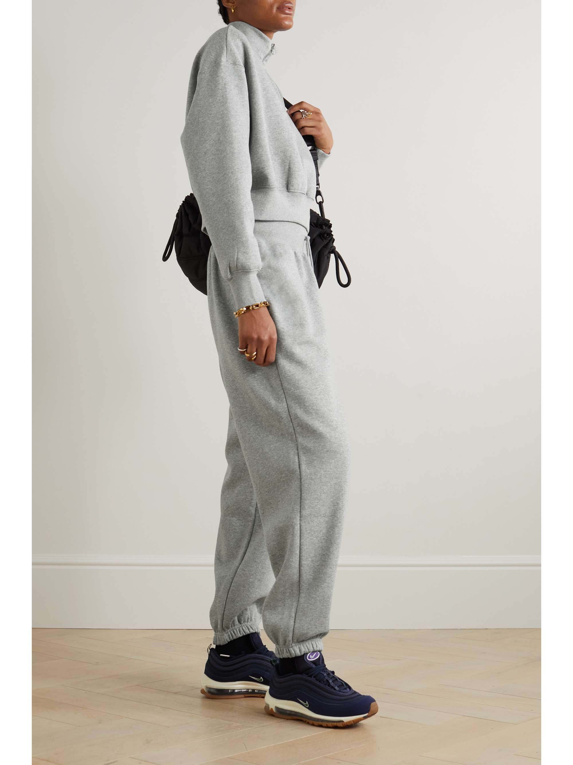 NIKE Cottonblend jersey track pants NETAPORTER