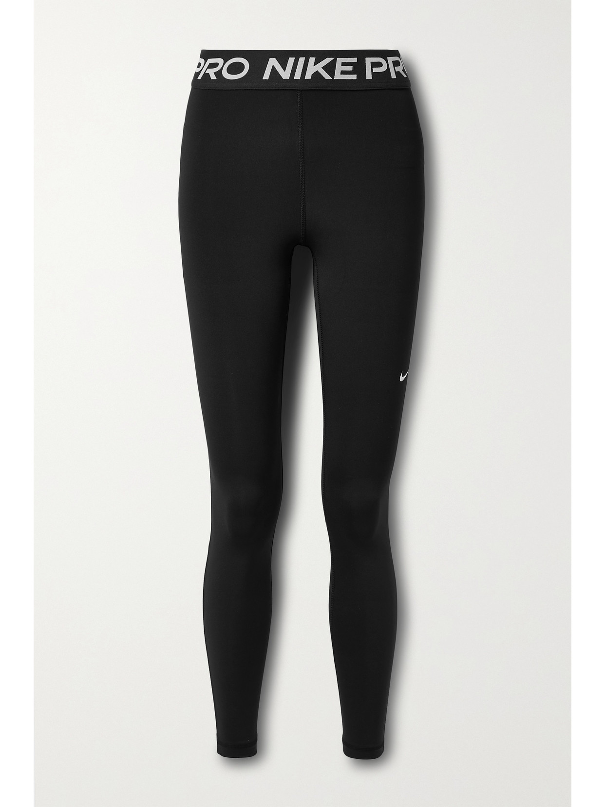 Nike Pro 365 Mesh-paneled Recycled Dri-fit Leggings In Black