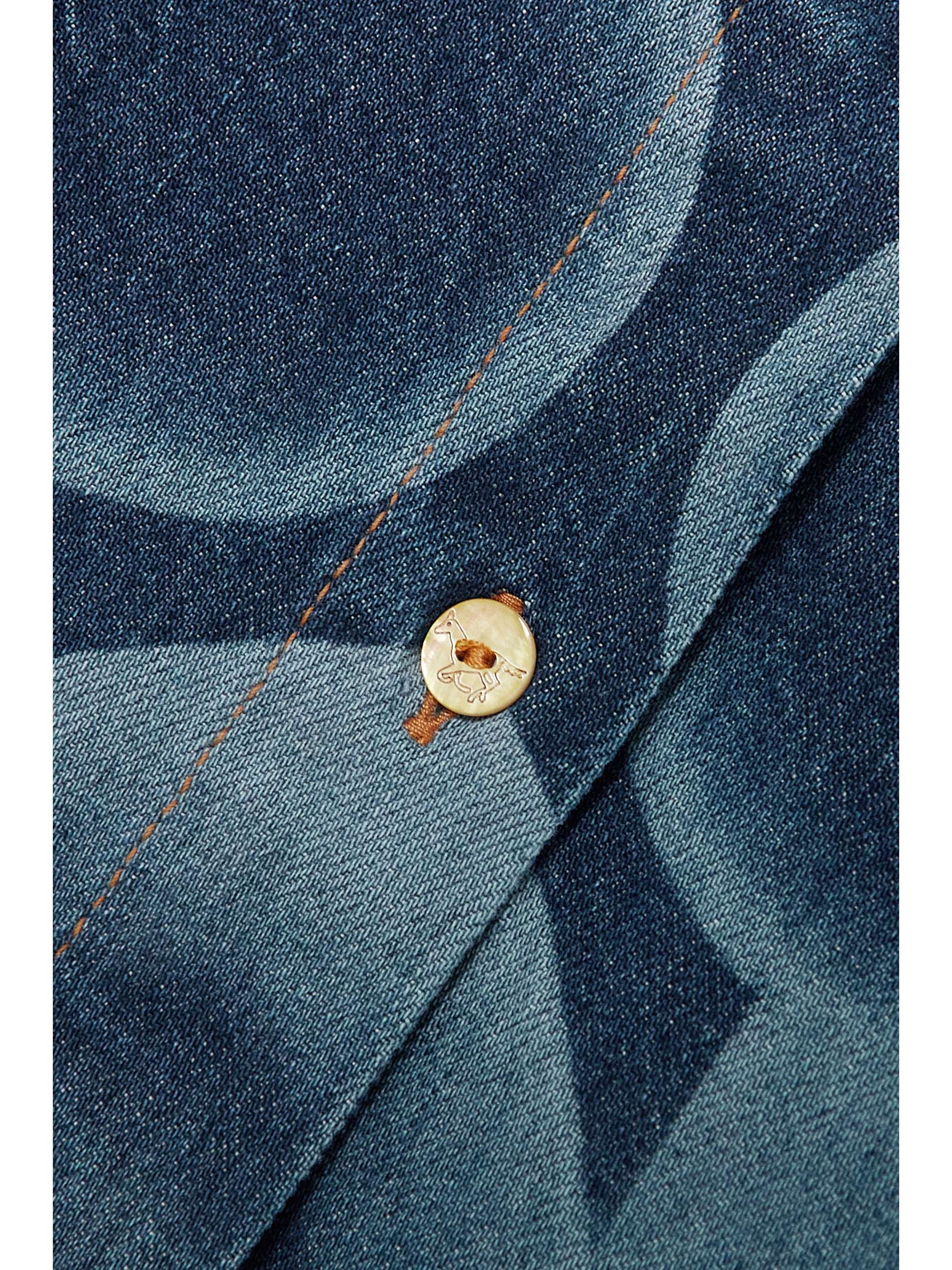 CONNER IVES + NET SUSTAIN printed denim shirt