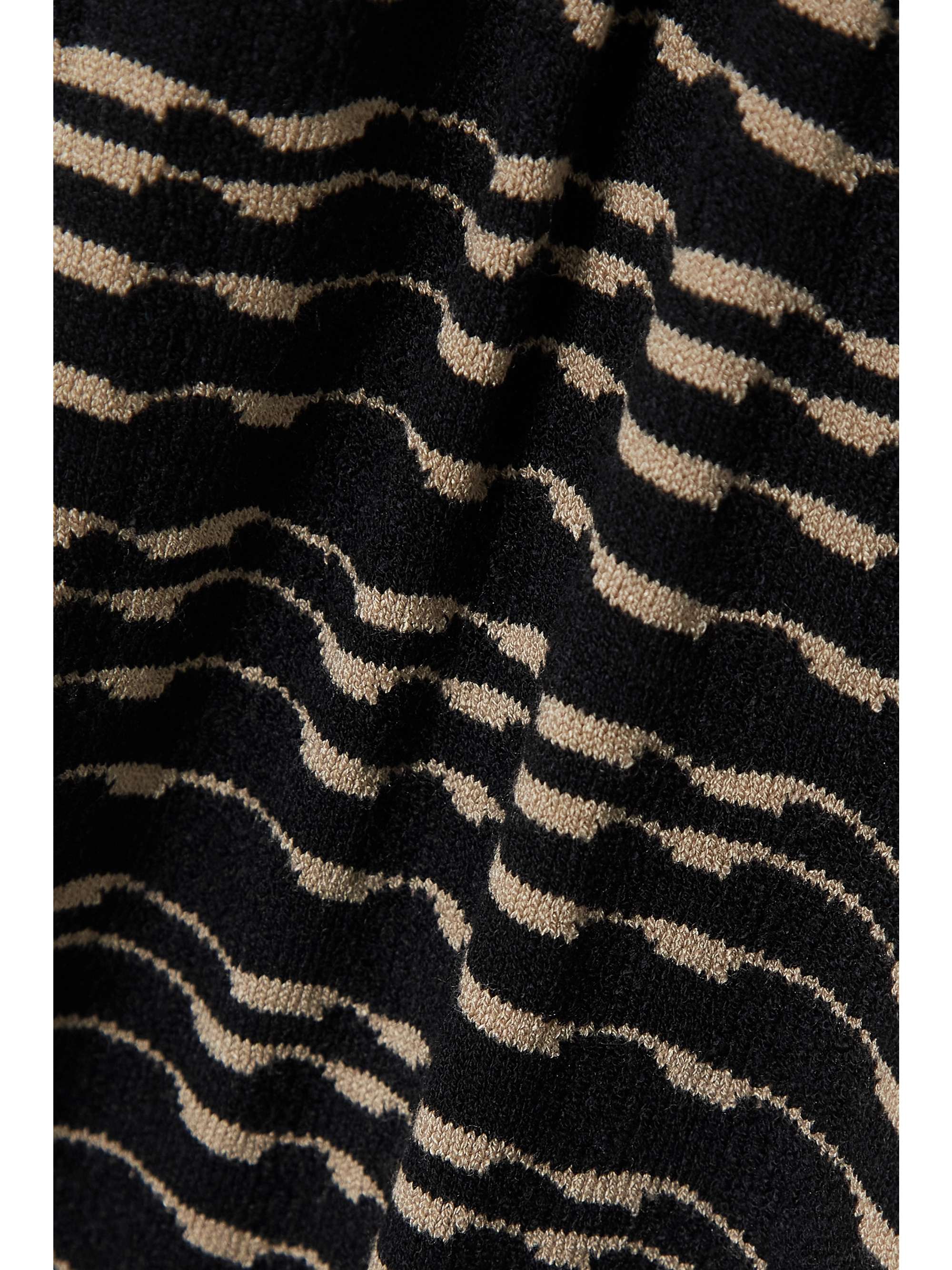 CONNER IVES + NET SUSTAIN belted jacquard-knit flared pants