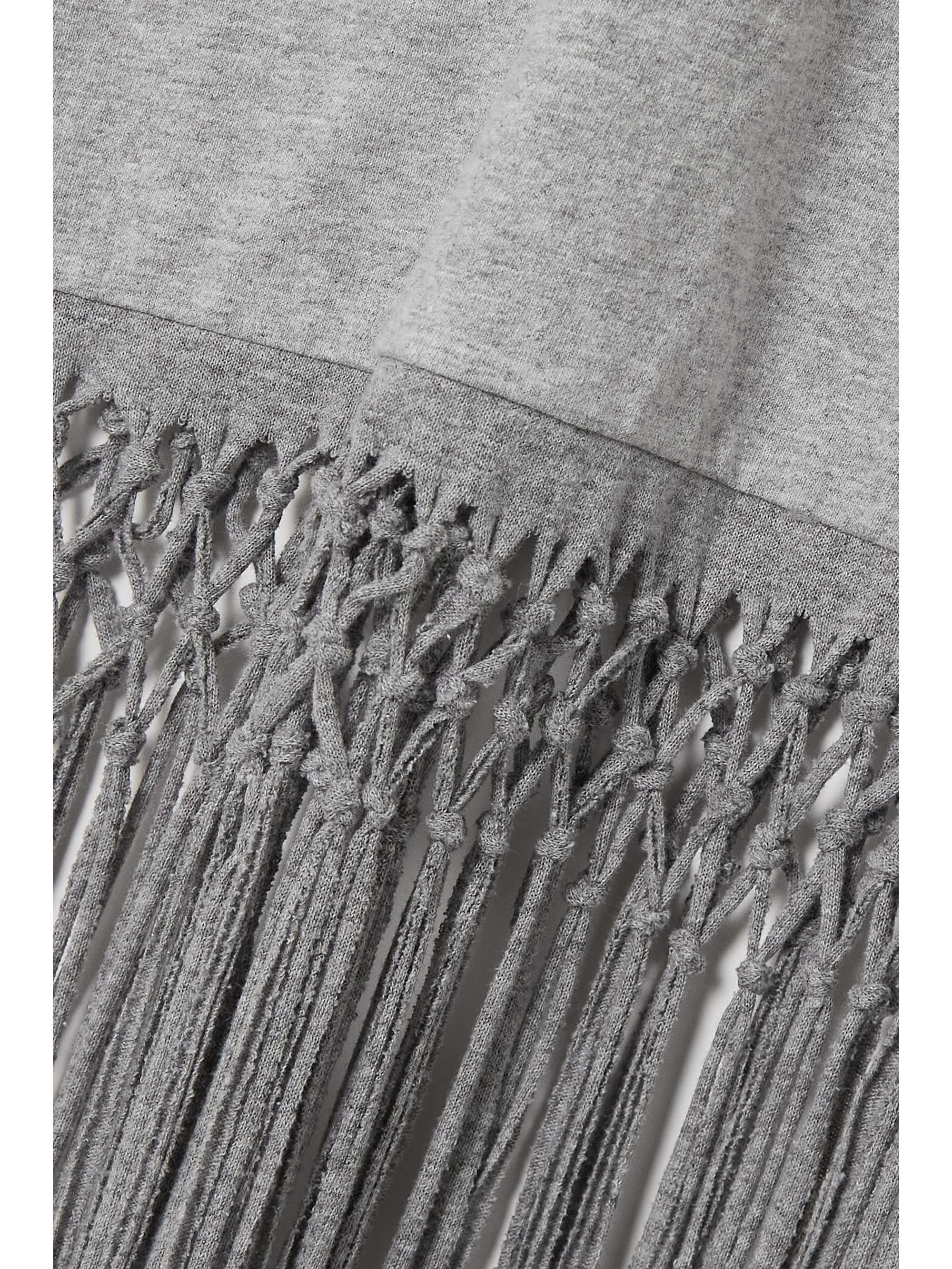 CONNER IVES Macramé-trimmed printed cotton-jersey midi dress