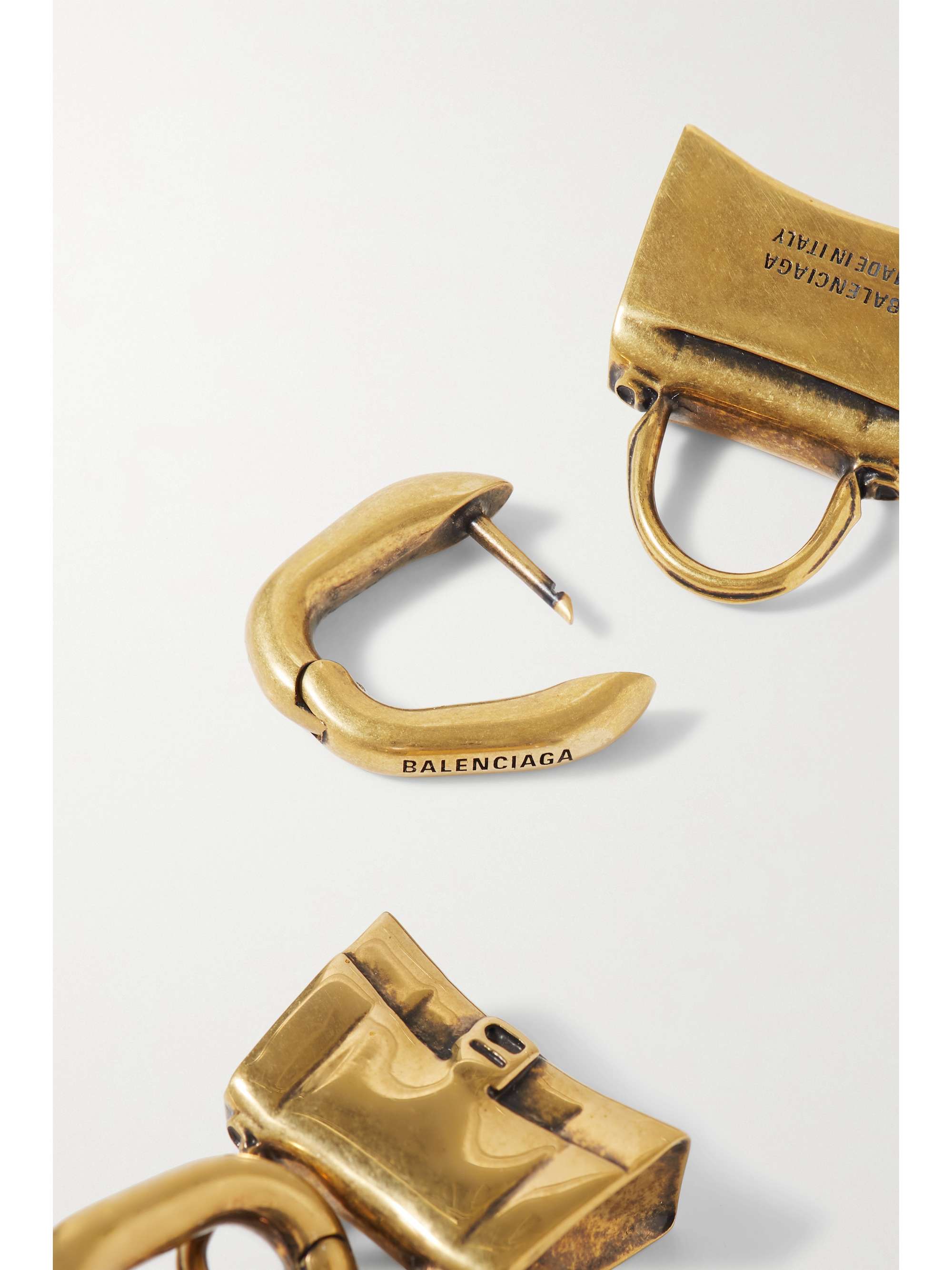 Bag gold-tone earrings Bag gold-tone earrings