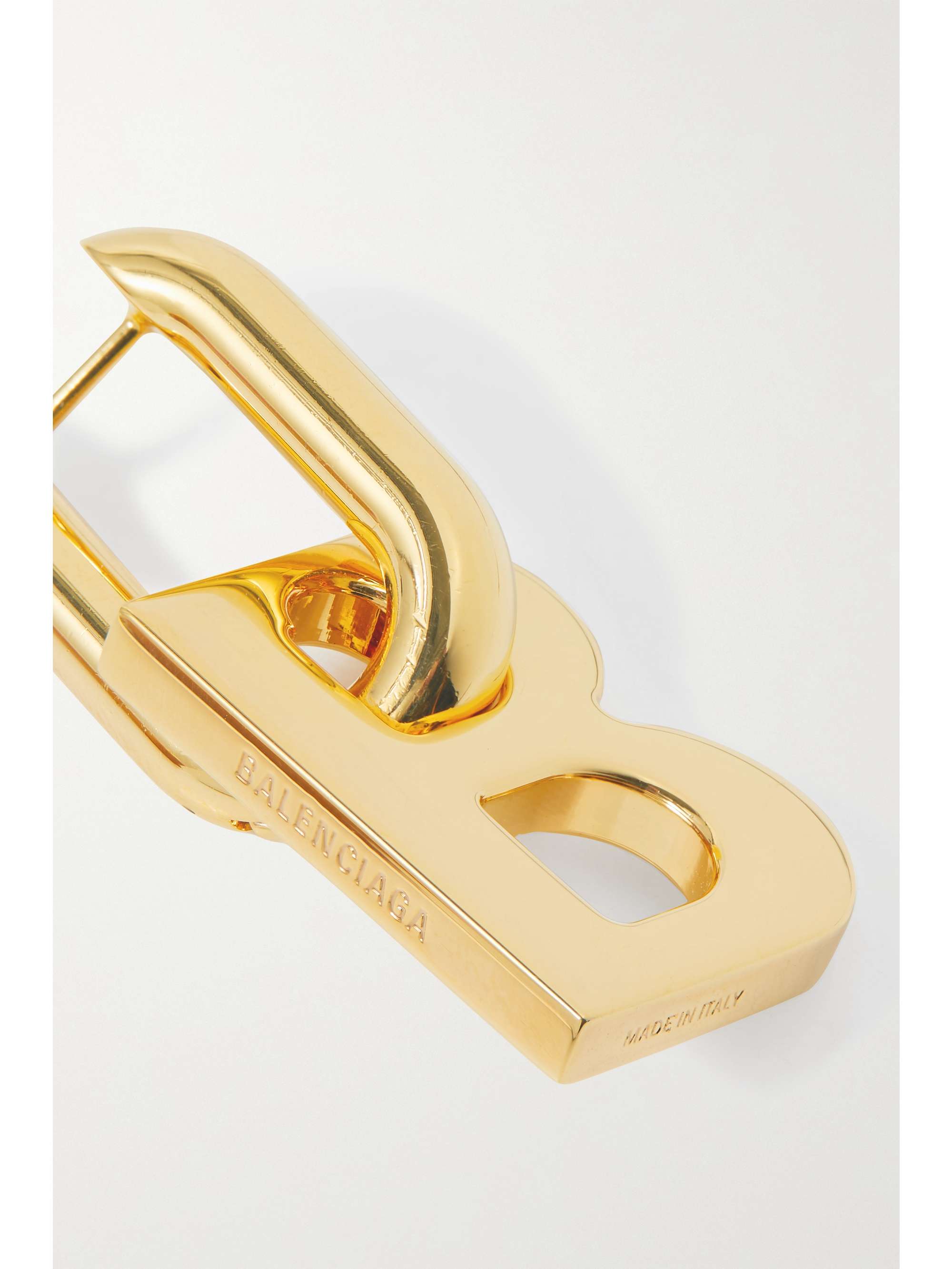 BALENCIAGA XL gold-tone earrings