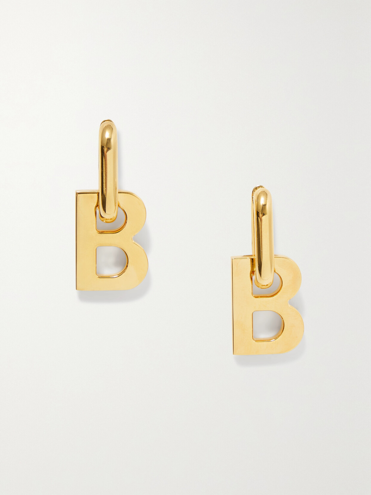 Balenciaga Xl Gold-tone Earrings