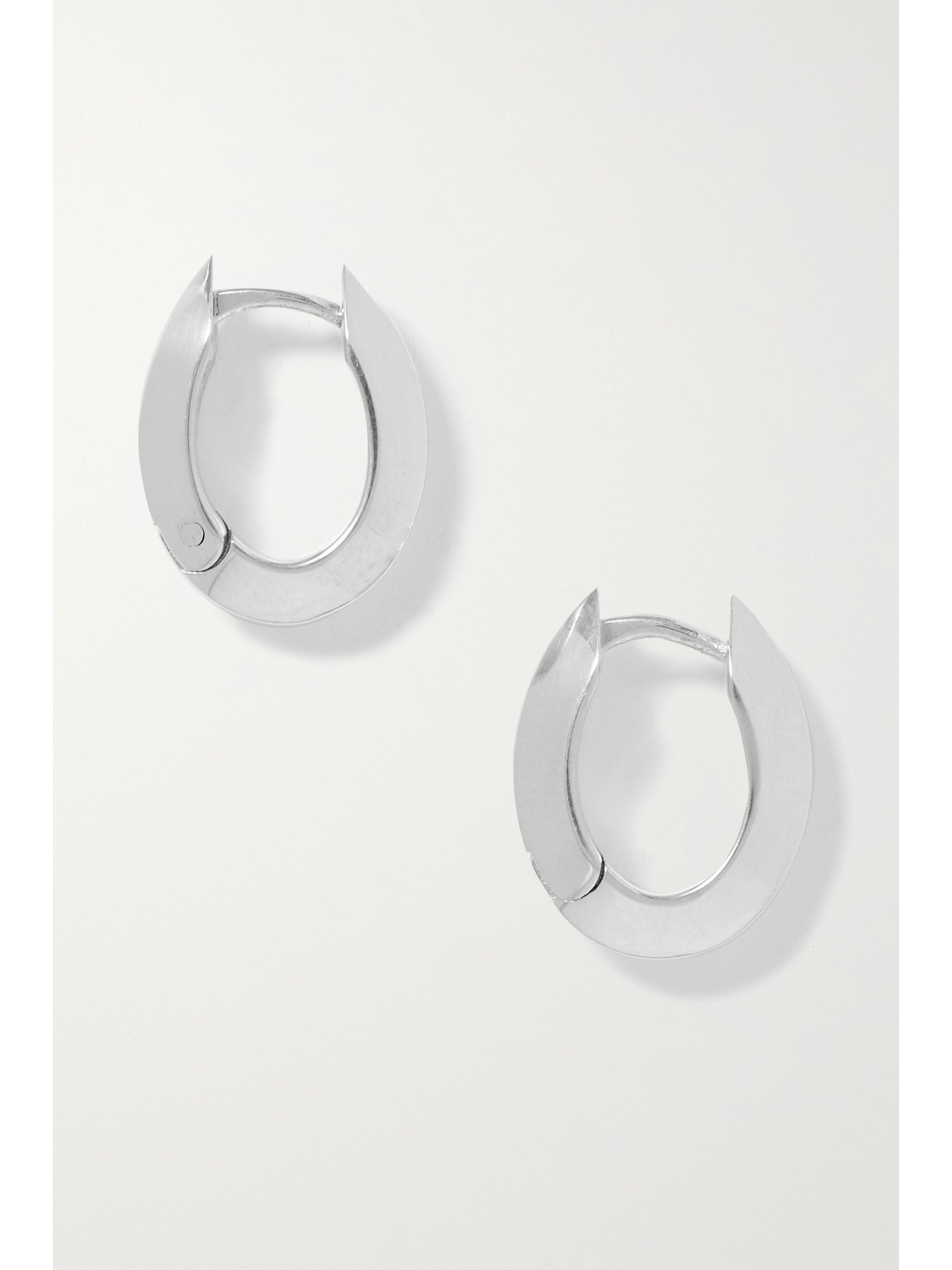 Sophie Buhai Small Ada Silver Hoop Earrings | ModeSens