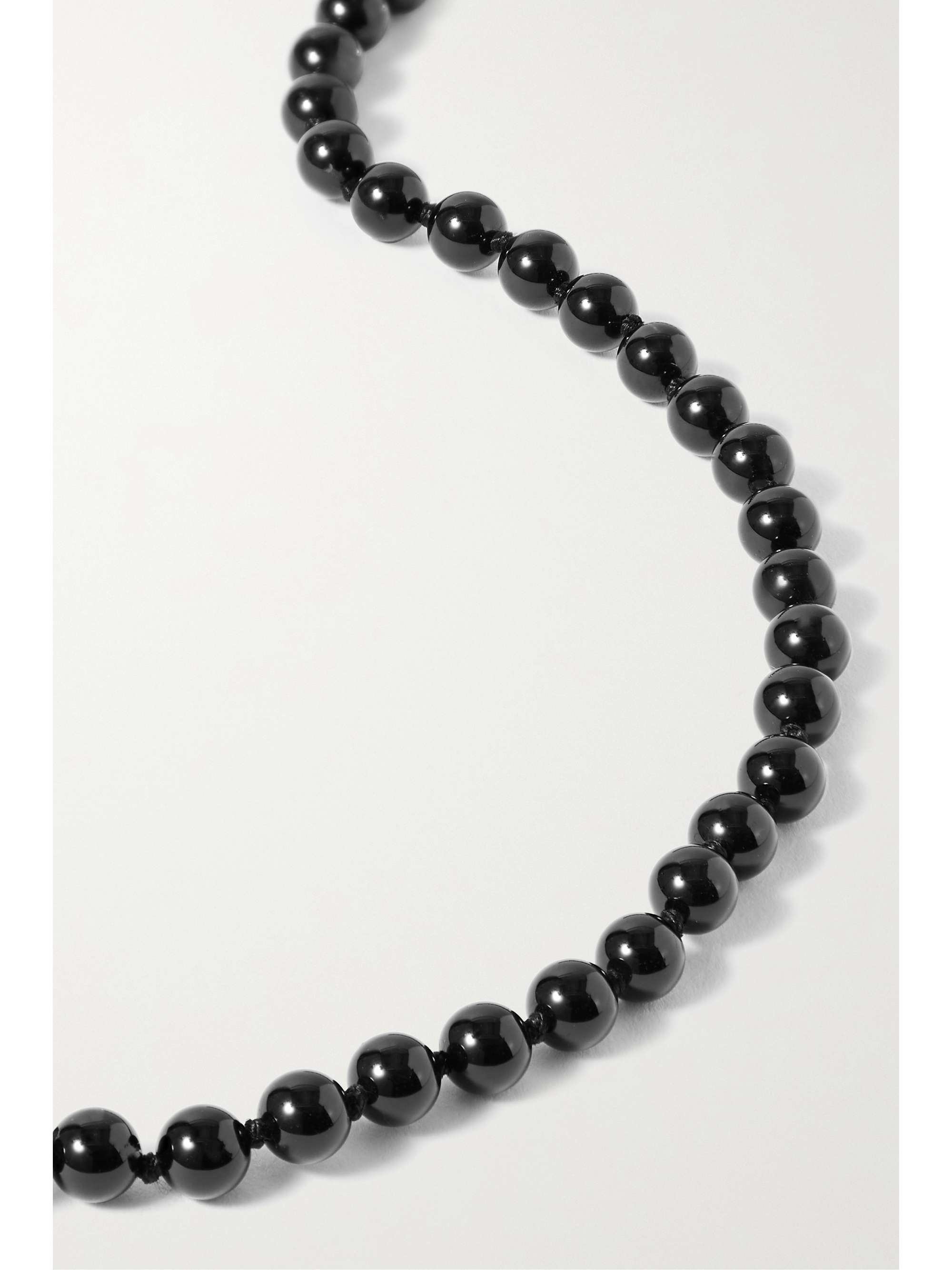 SOPHIE BUHAI Tiny silver onyx necklace