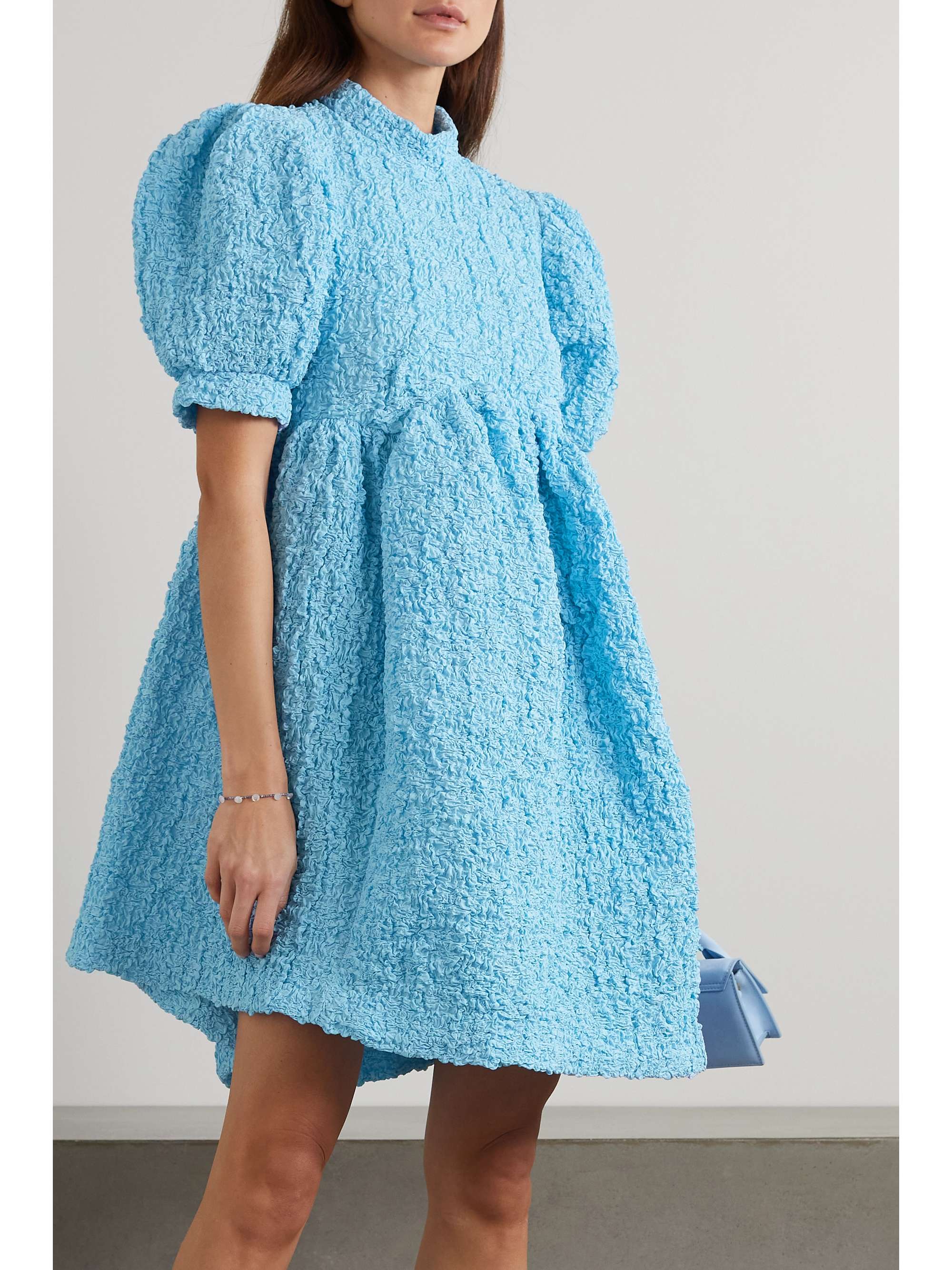 CECILIE BAHNSEN Uma popcorn stretchcotton mini dress NETAPORTER