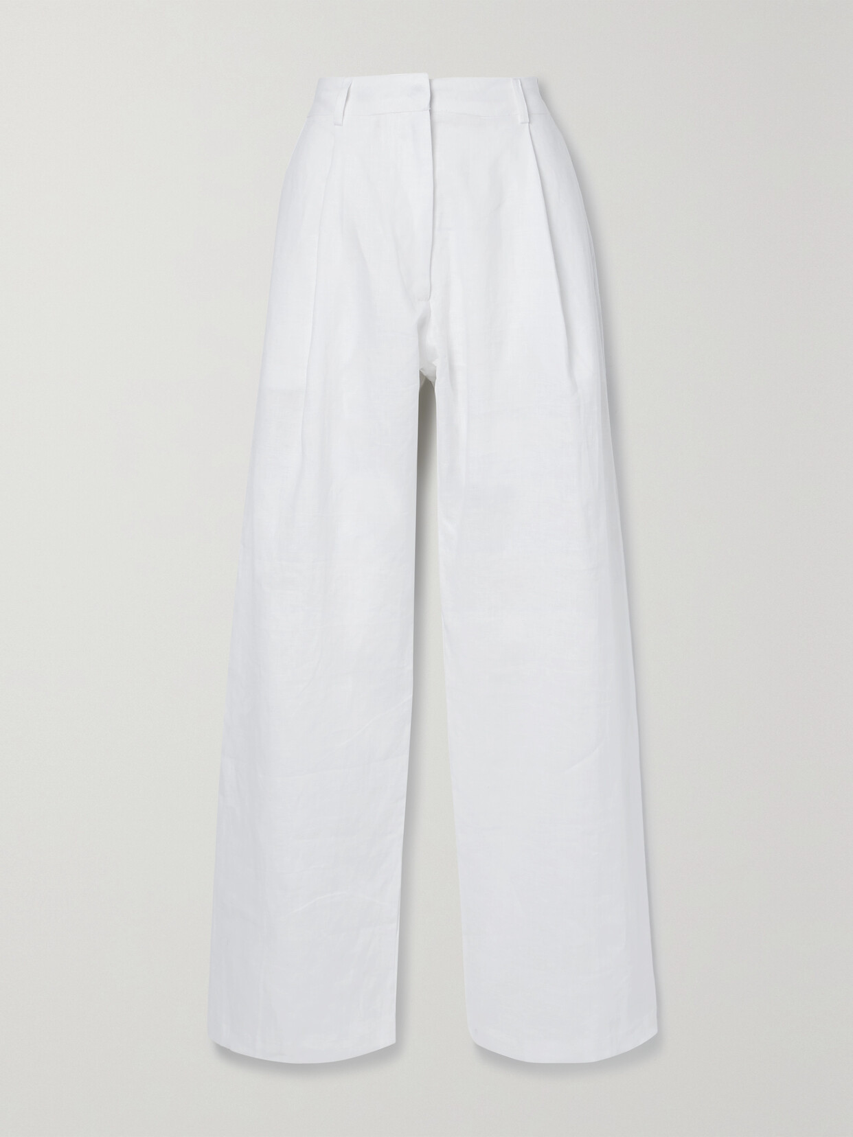 Faithfull The Brand - El Toro Pleated Linen Straight-leg Pants - White