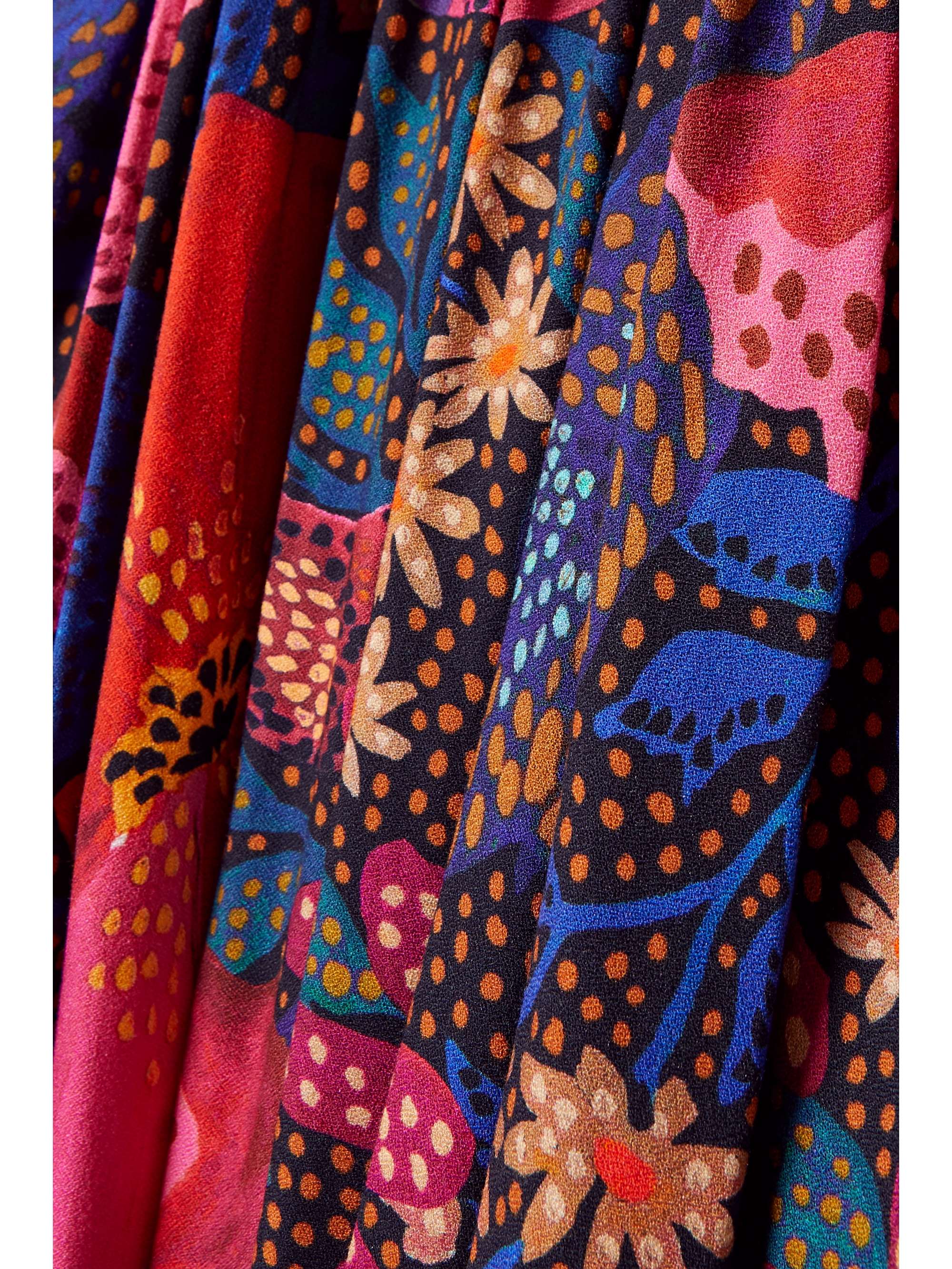 FARM RIO Floral-print crepe maxi dress