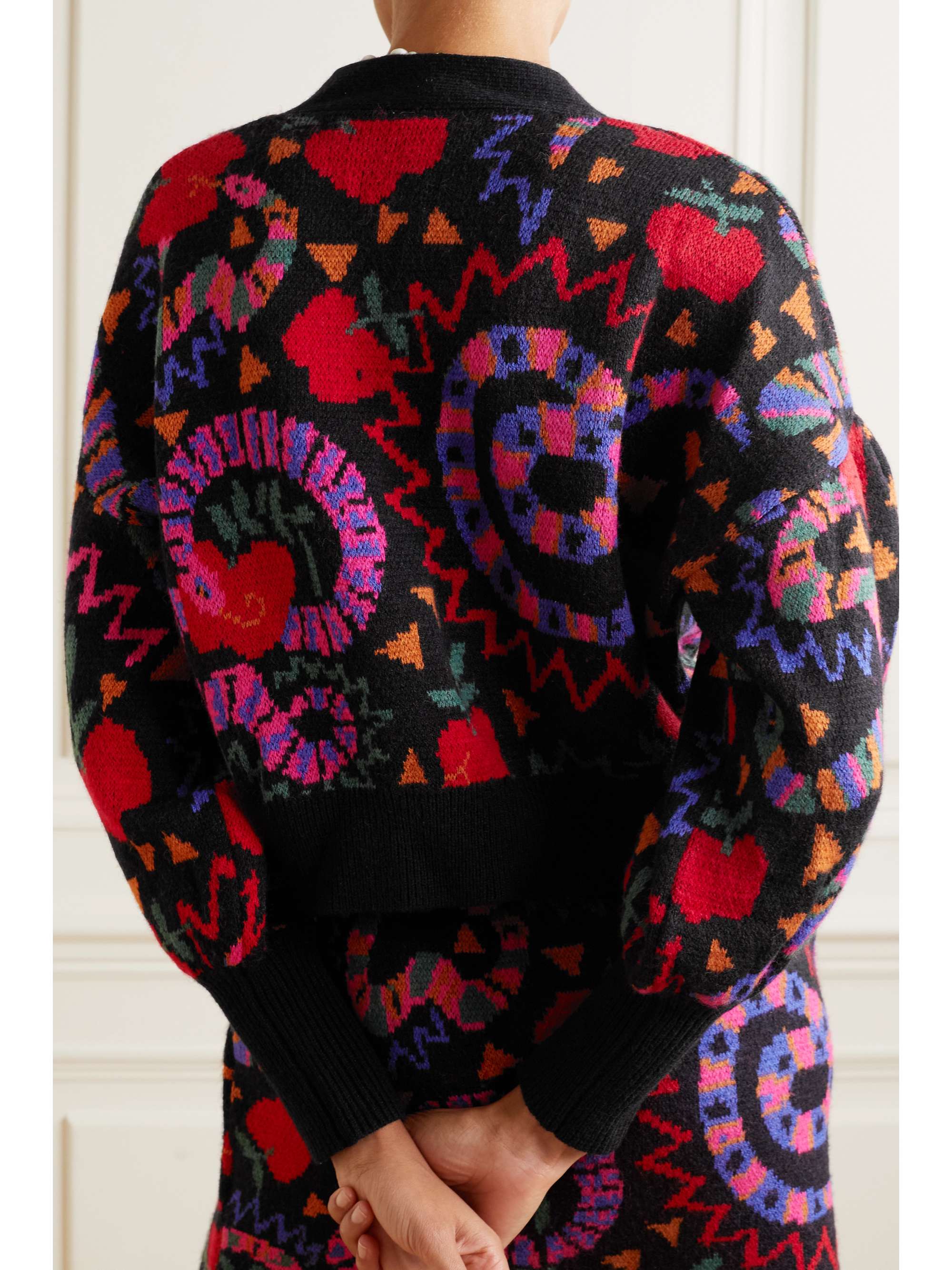 FARM RIO Jacquardknit cardigan NETAPORTER