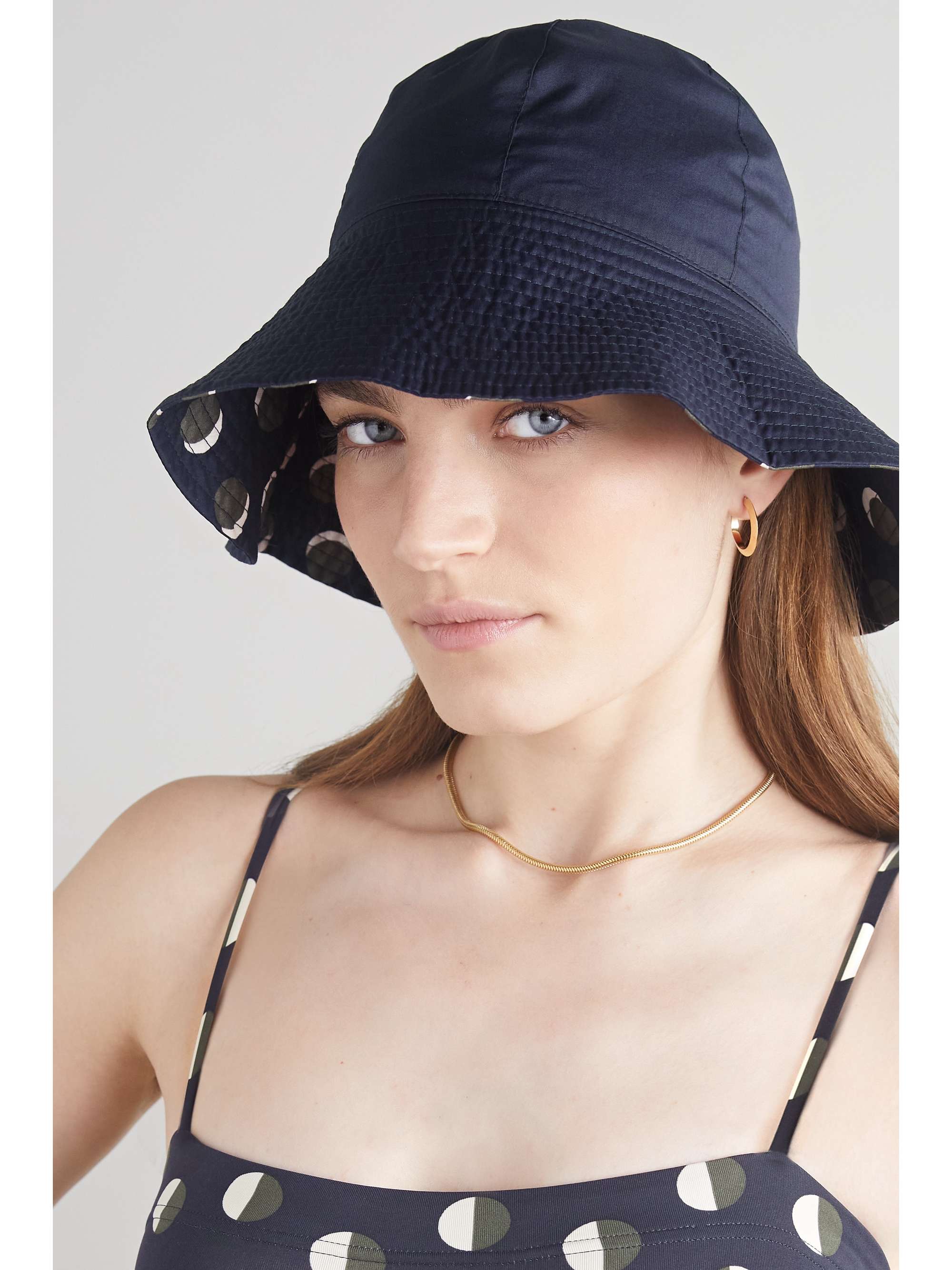 ERES Bob reversible printed cotton bucket hat