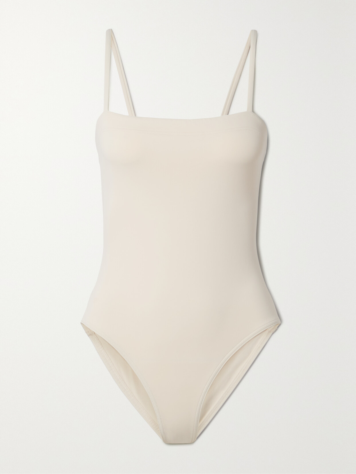 Shop Eres Les Essentiels Aquarelle Swimsuit In Off-white